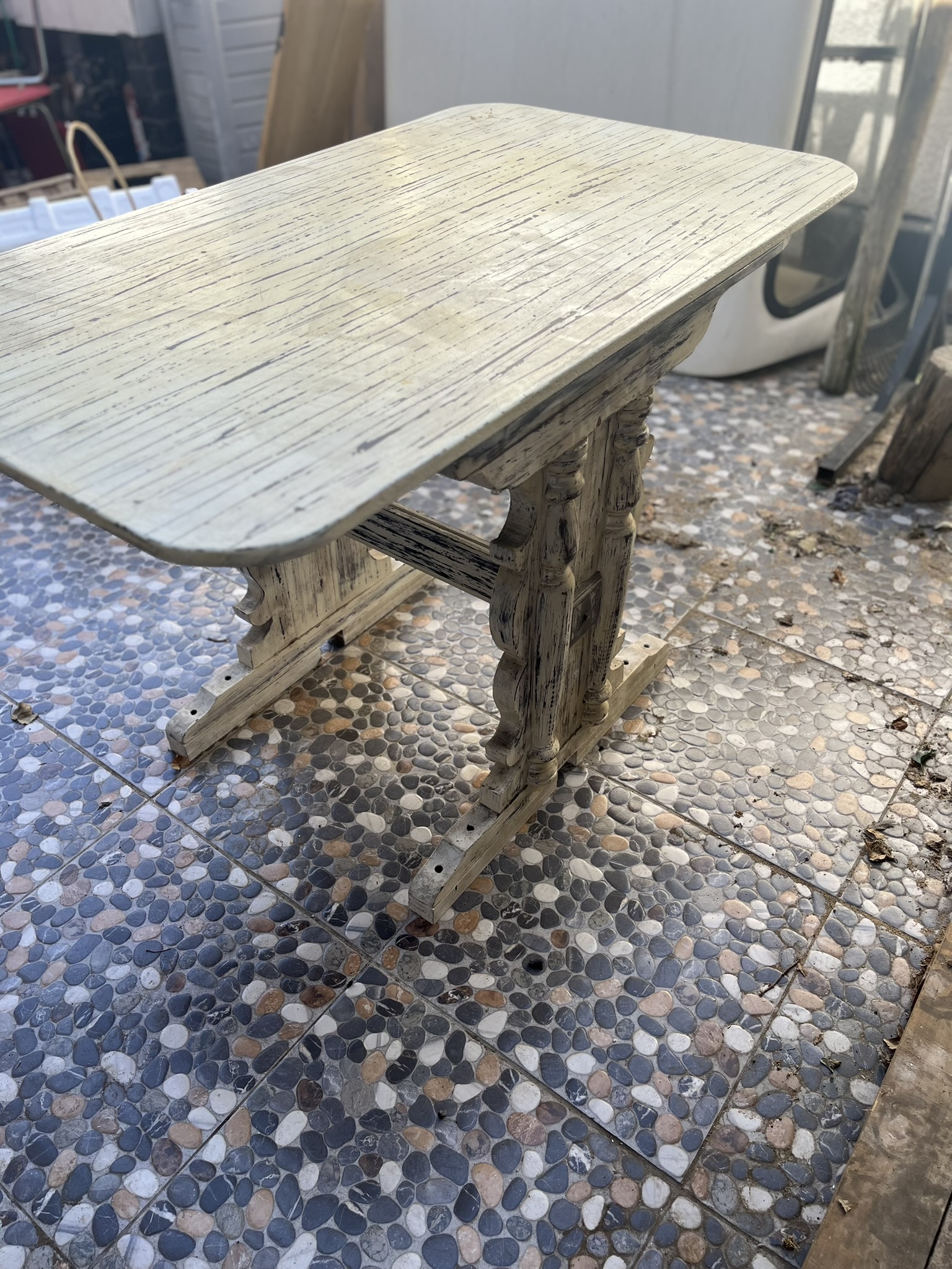 Mesa rústica vintage - miniatura 4