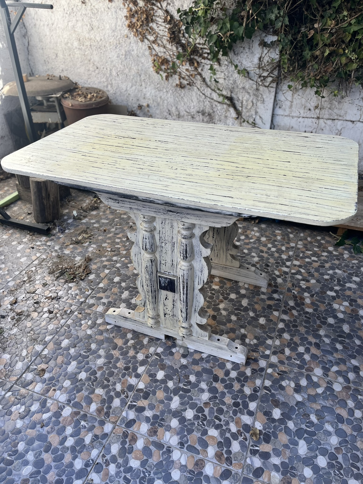 Mesa rústica vintage - miniatura 6