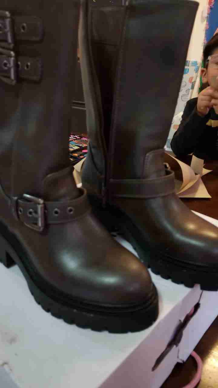 Botas de cuero marrón - 1