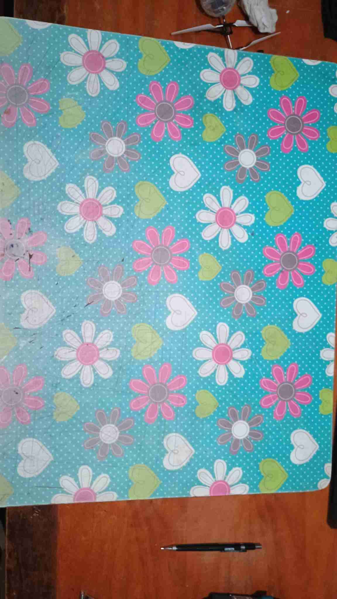 Mesa escritorio con diseño floral - 2