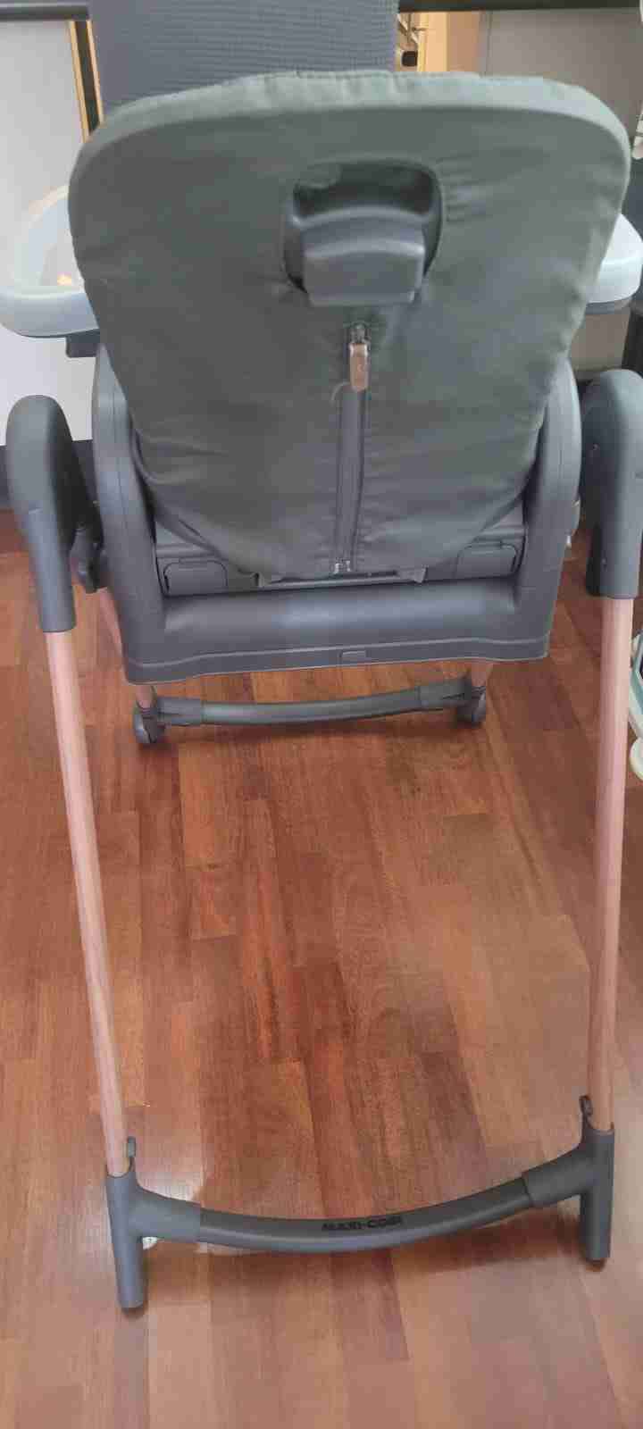 Silla alta para bebé gris - miniatura 4