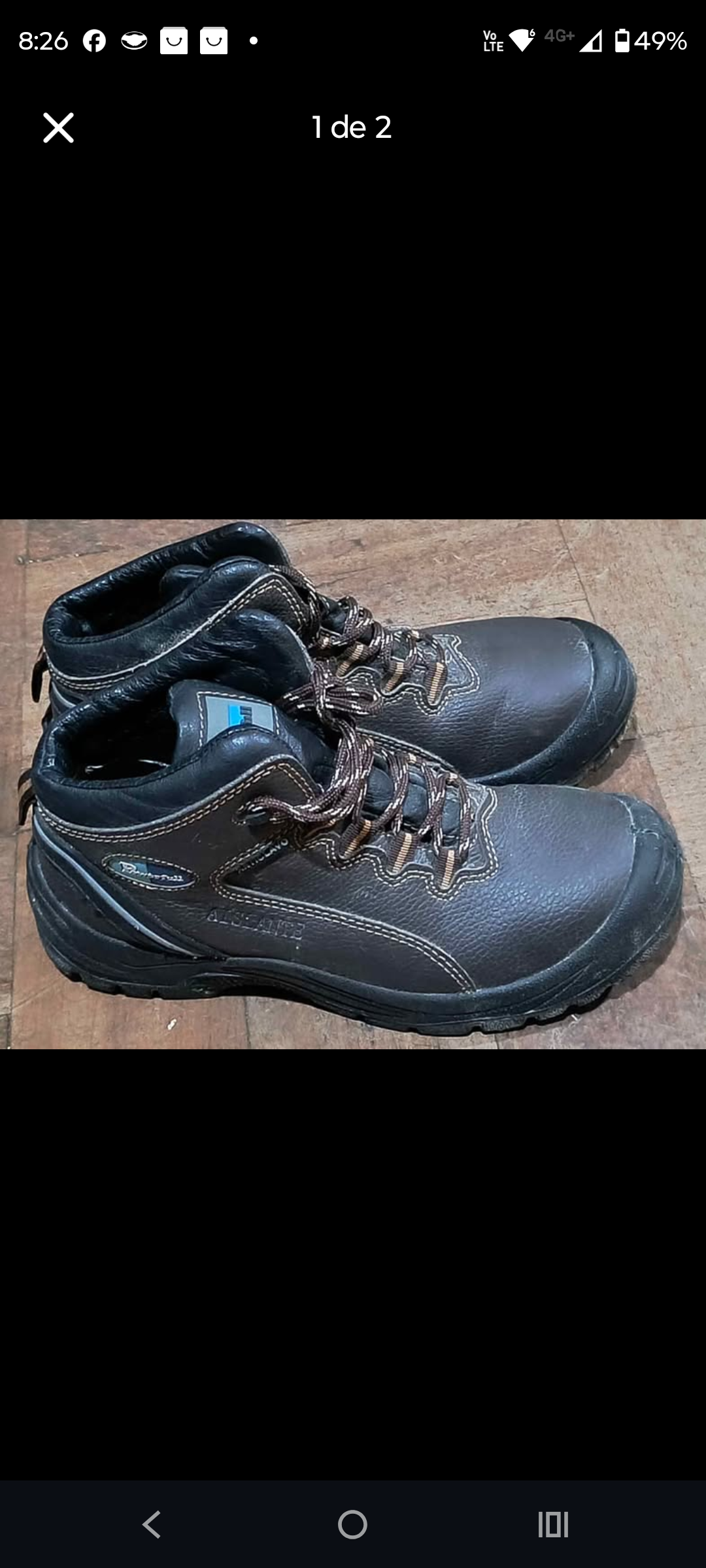 Botas de cuero negras - miniatura 2