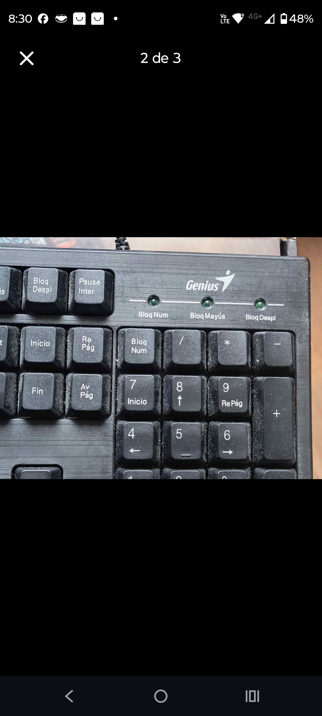 Teclado gamer Genius USB negro - miniatura 2