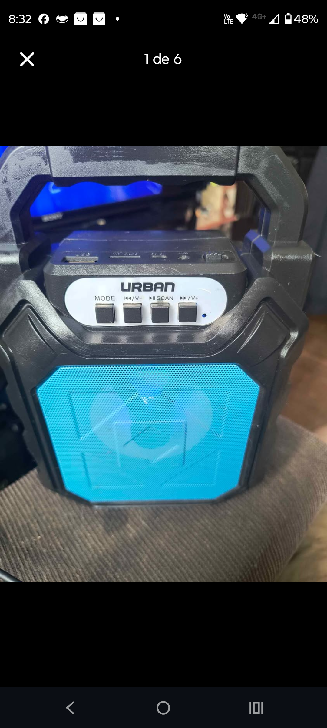 Parlante portátil Urban azul - miniatura 1