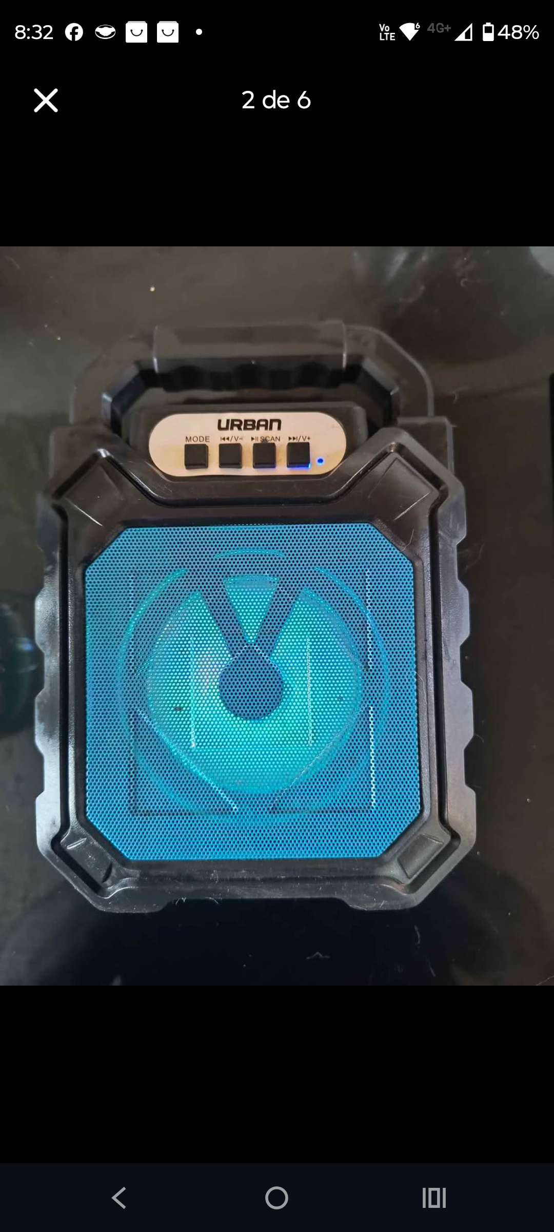 Parlante portátil Urban azul - miniatura 3