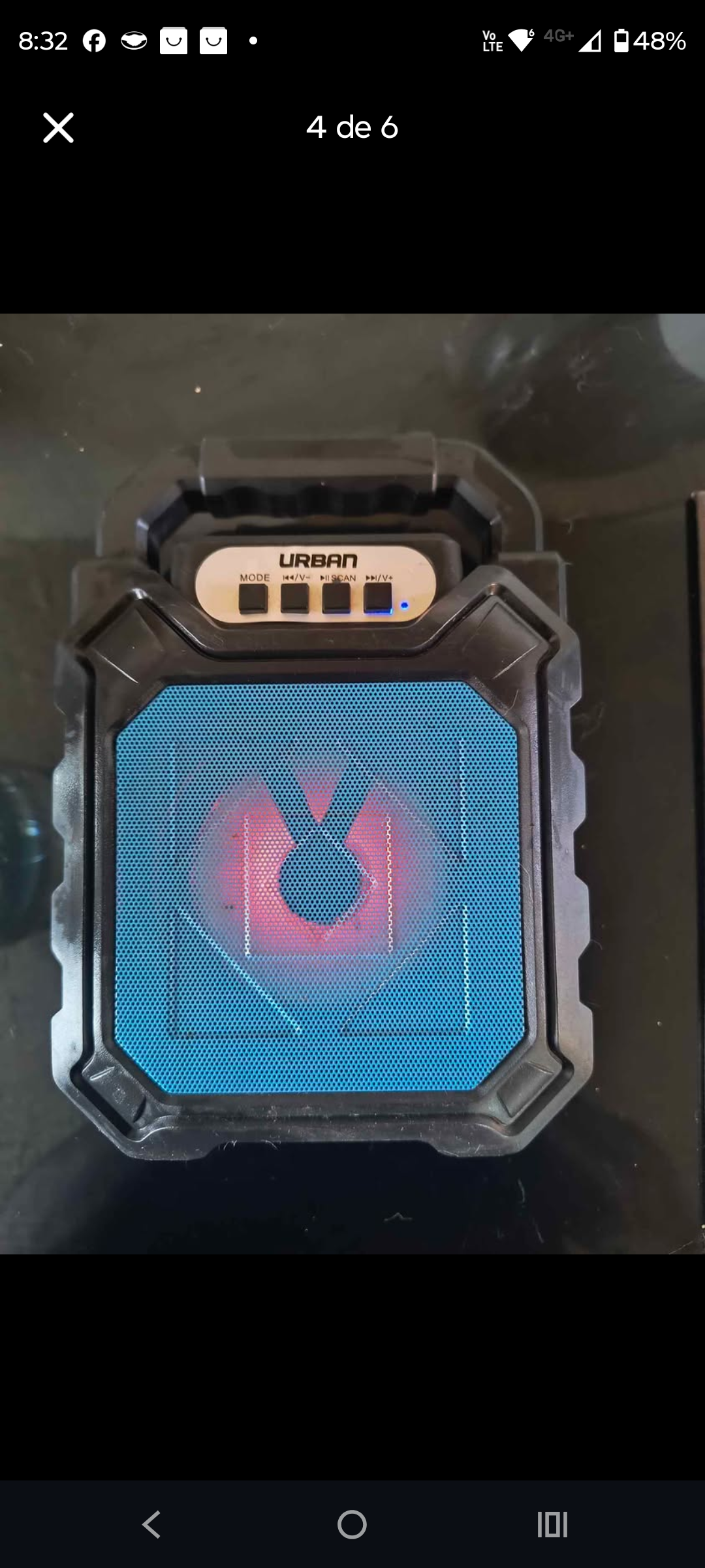 Parlante portátil Urban azul - miniatura 4