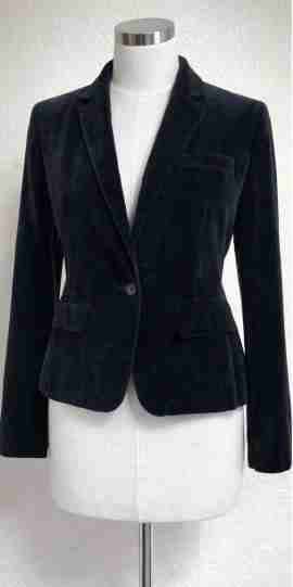 Blazer negro elegante mujer - 1