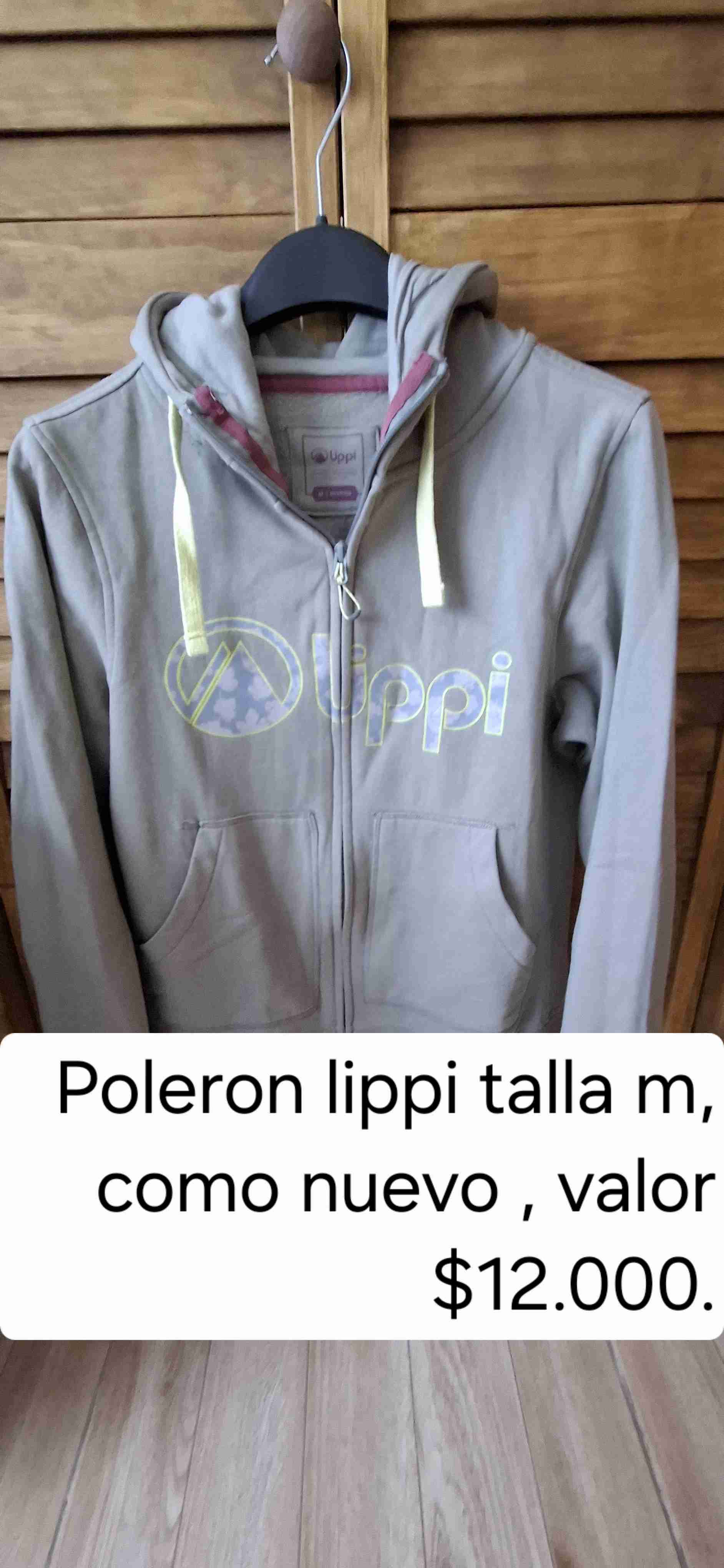 Polerón verde Lippi con capucha