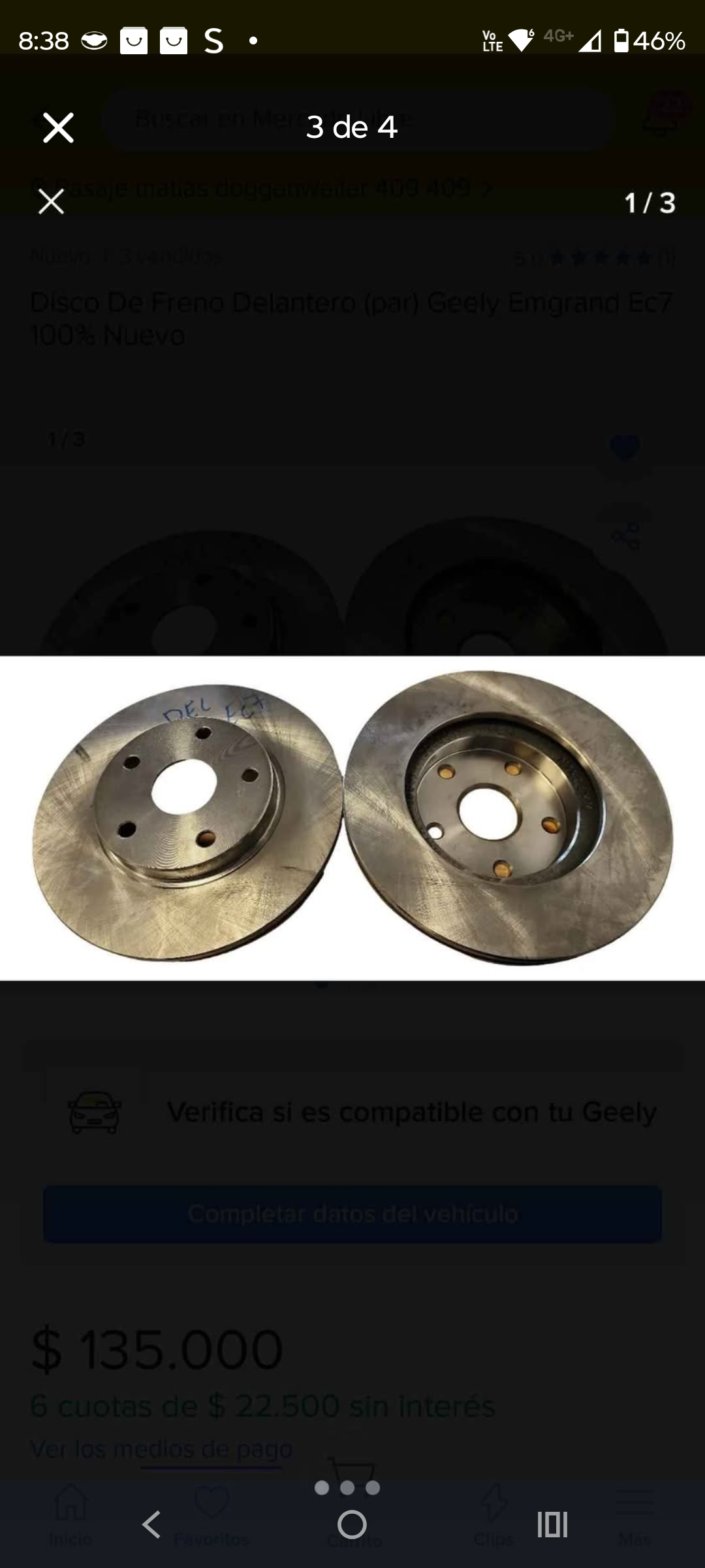 Disco de freno delantero para Geely Emgrand - 1