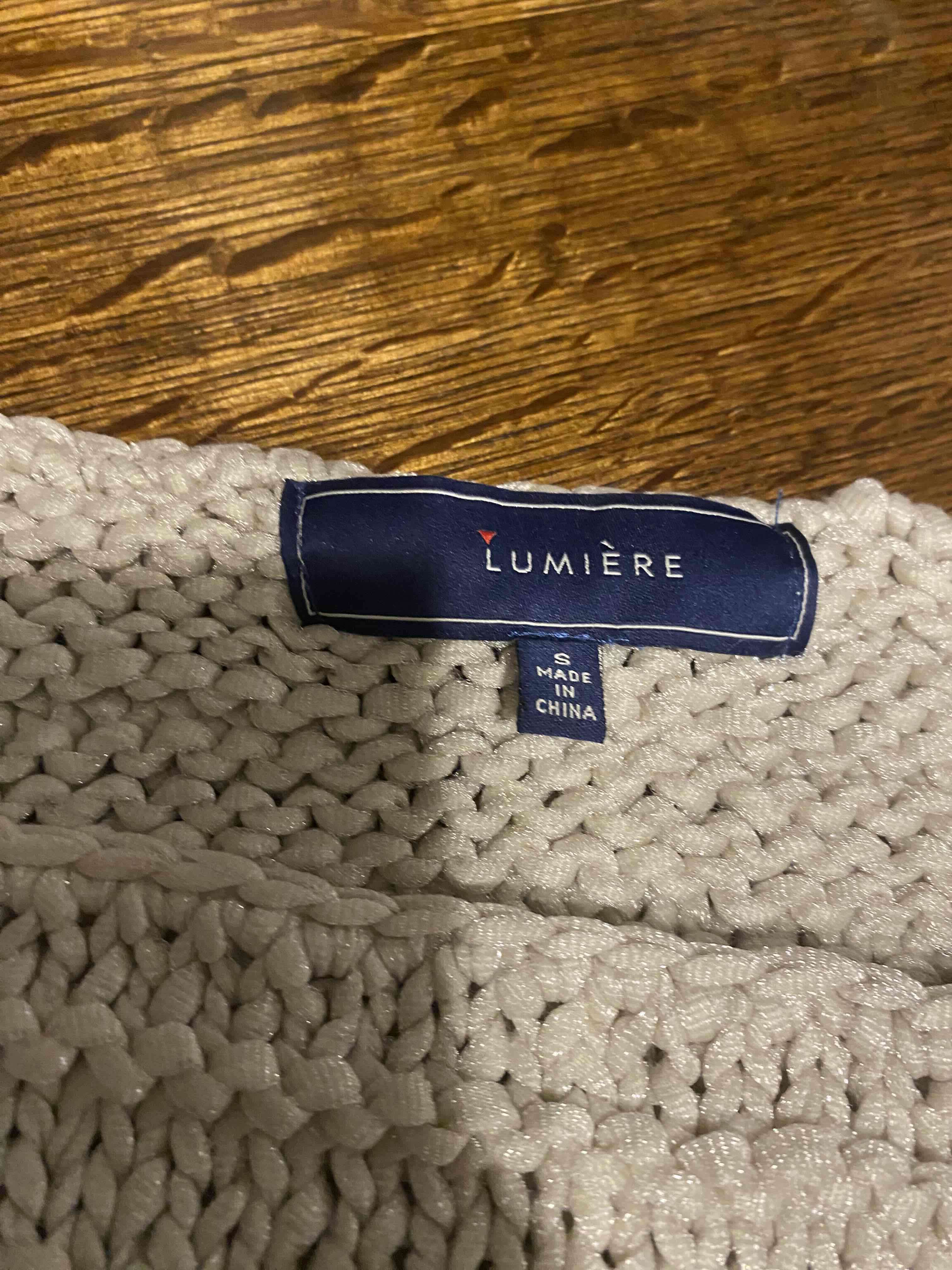 Sweater Lumière blanco tejido - miniatura 1