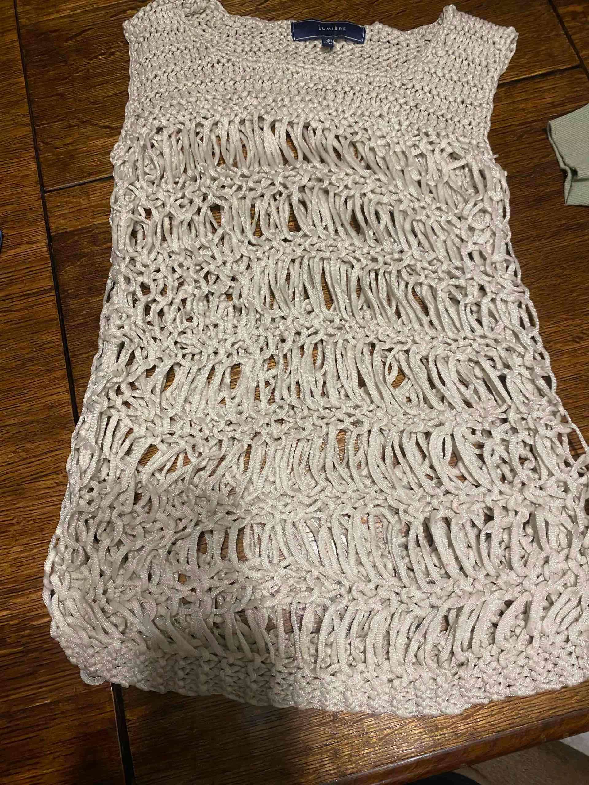 Sweater Lumière blanco tejido - miniatura 2