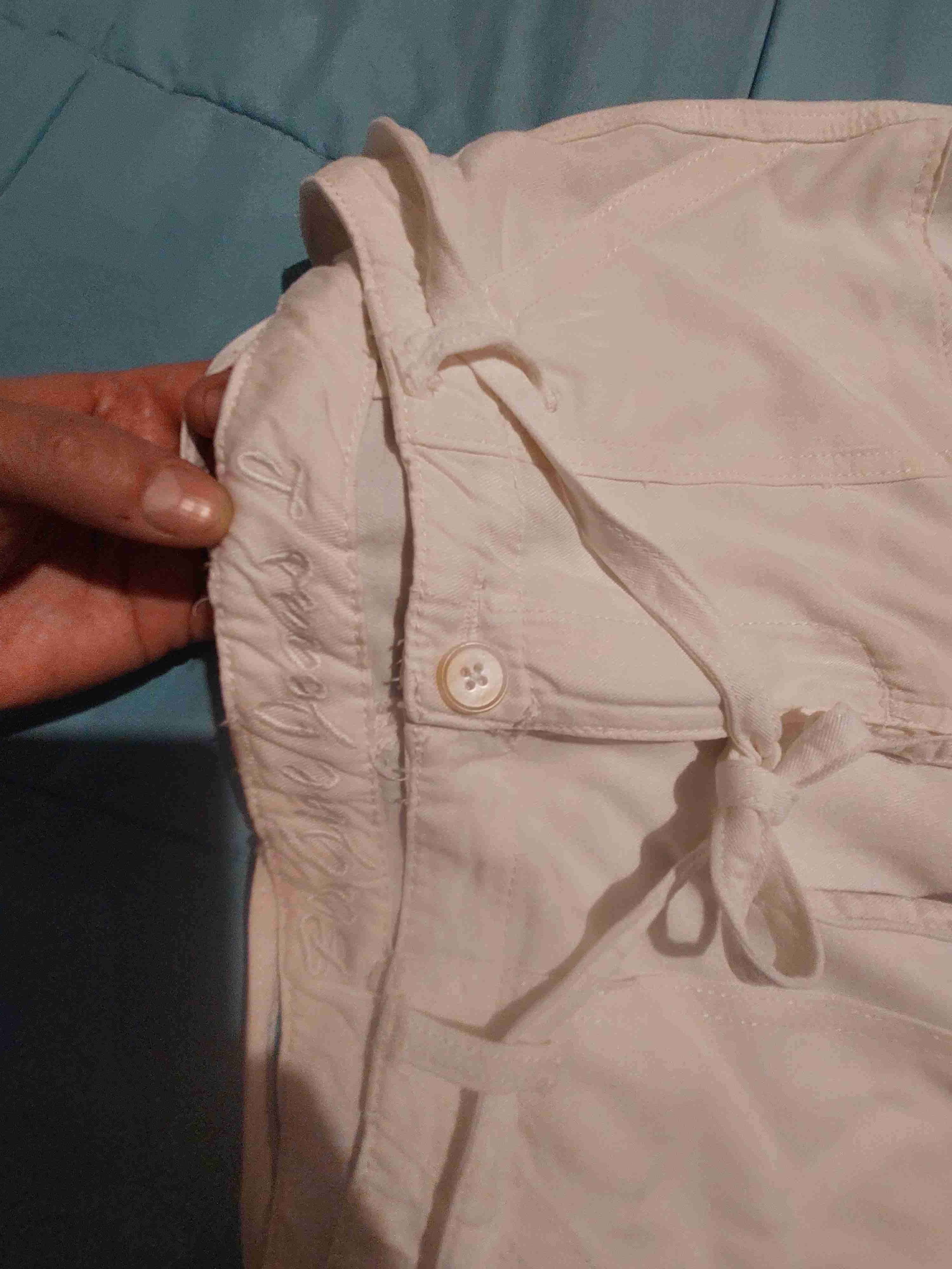 Pantalones de algodón blanco - 3