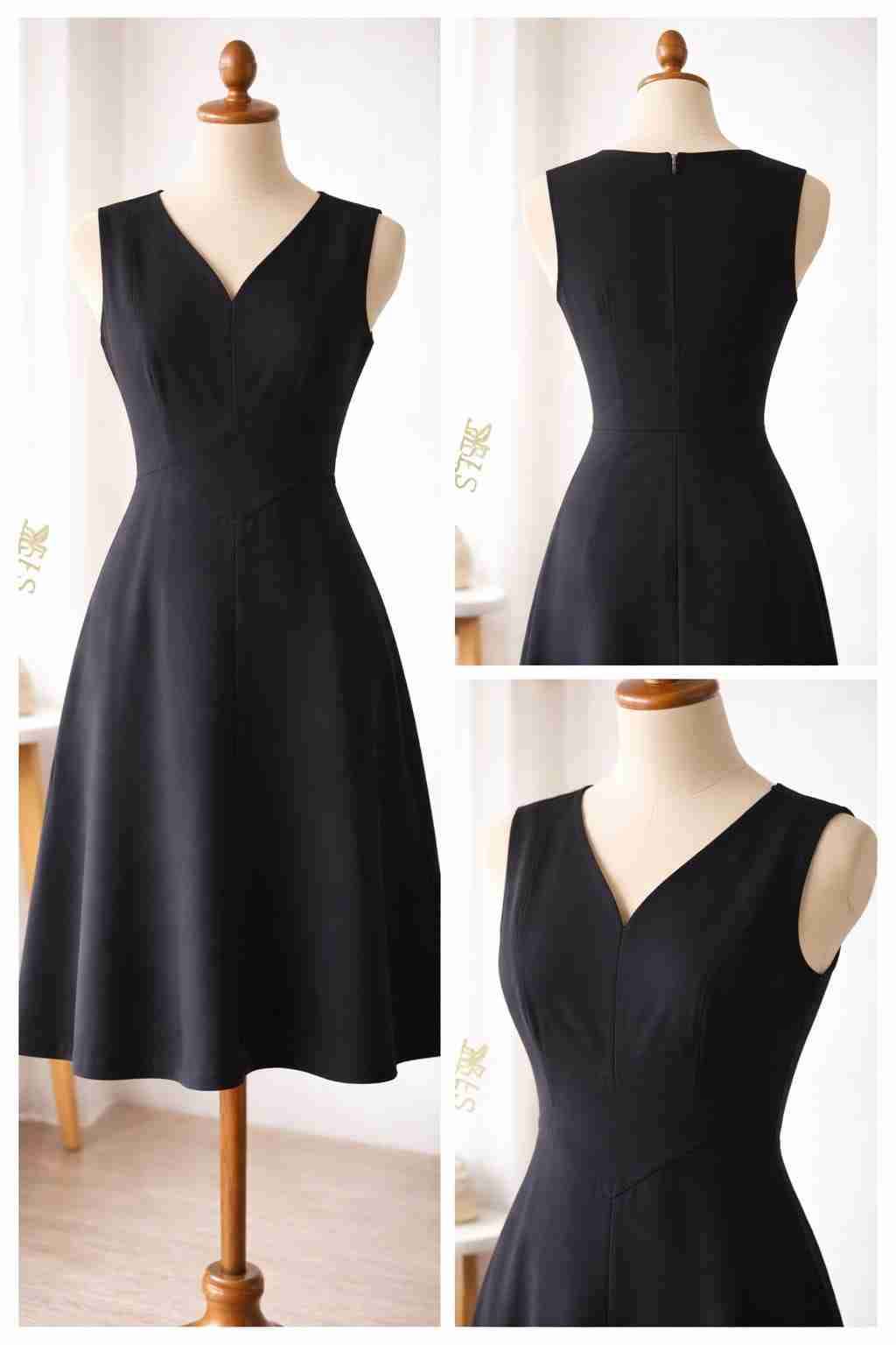 Vestido negro elegante - miniatura 2