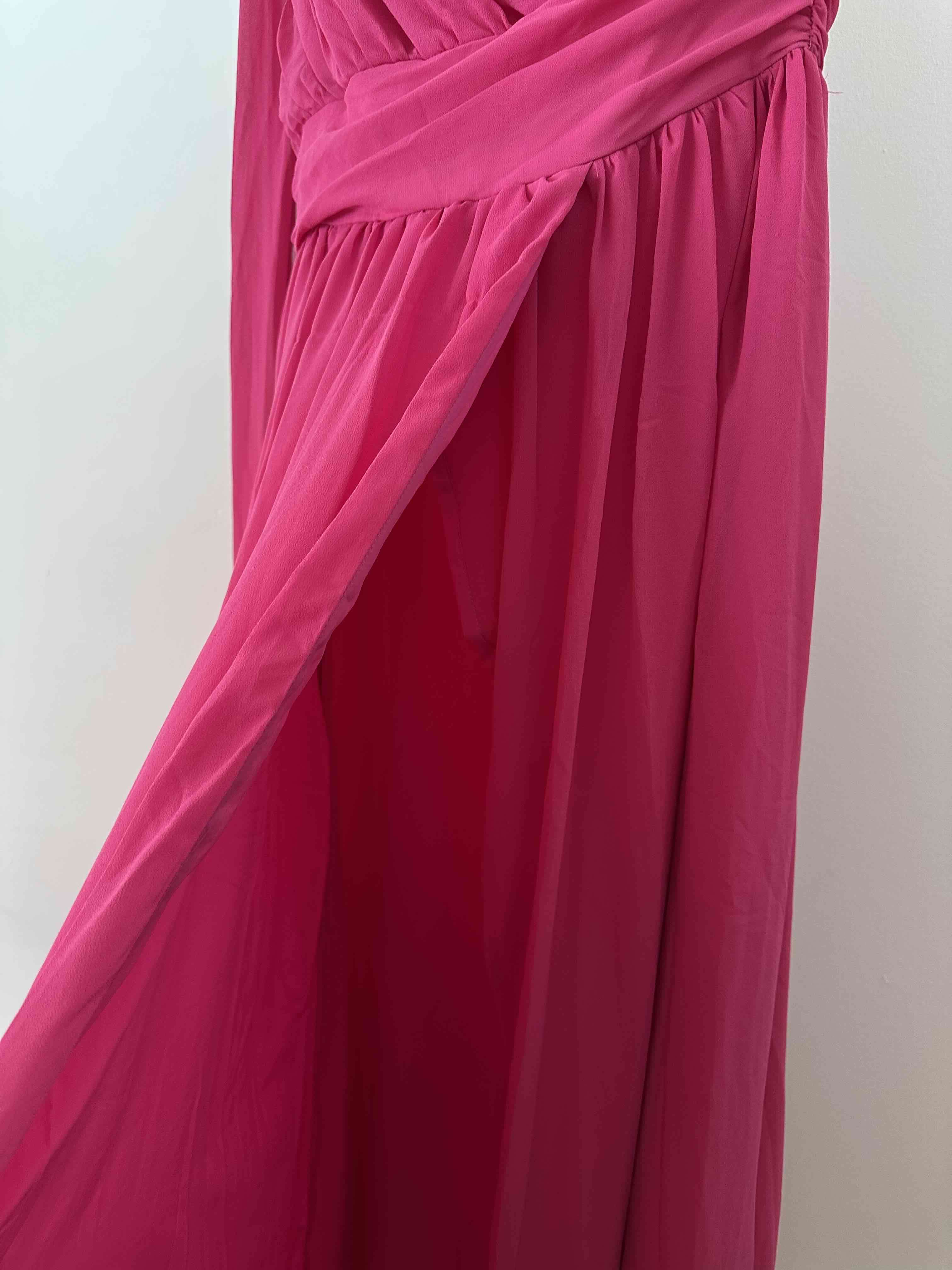 Vestido asimétrico fucsia M/L - miniatura 3