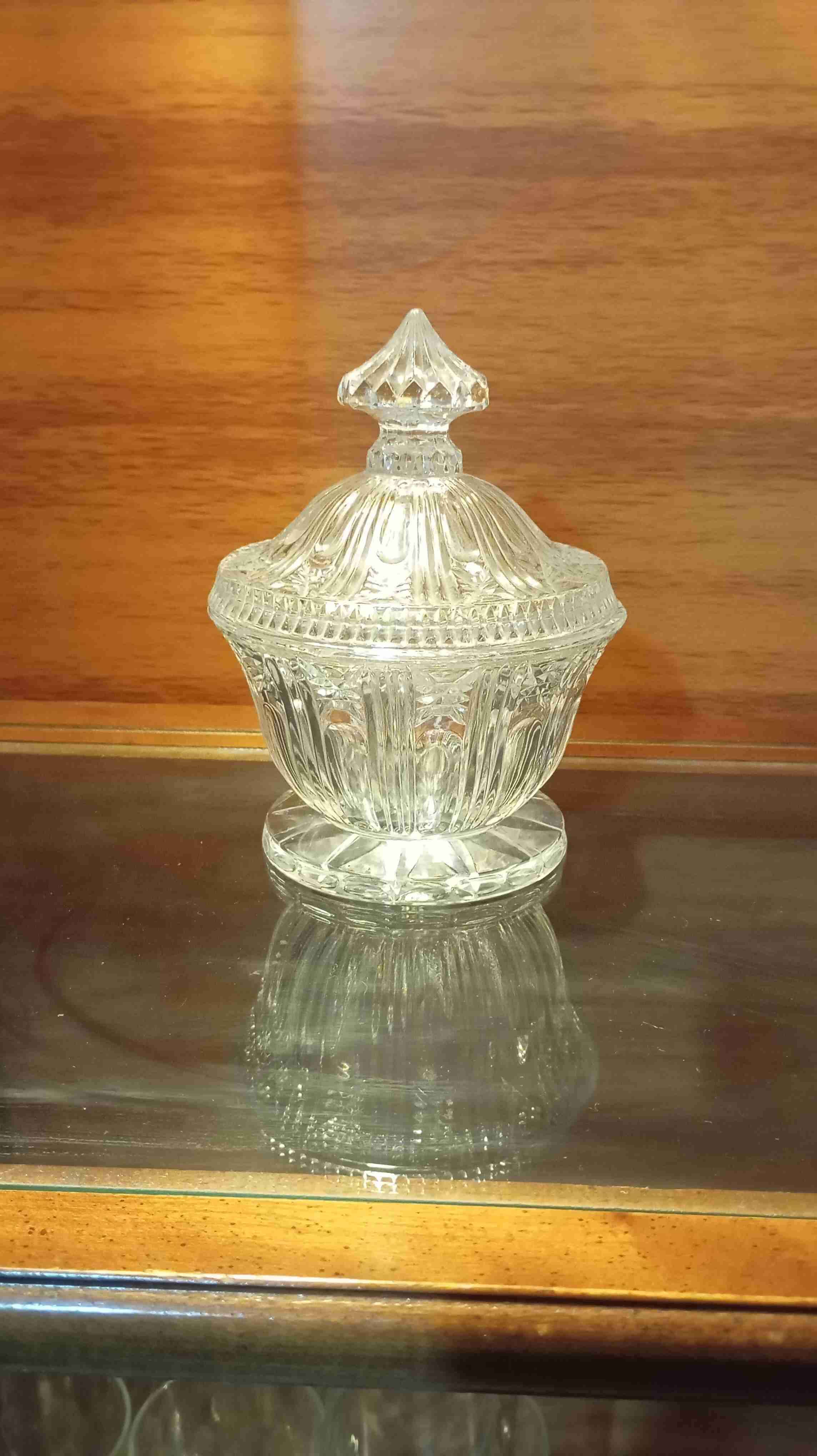 Dulcera de cristal vintage - miniatura 1