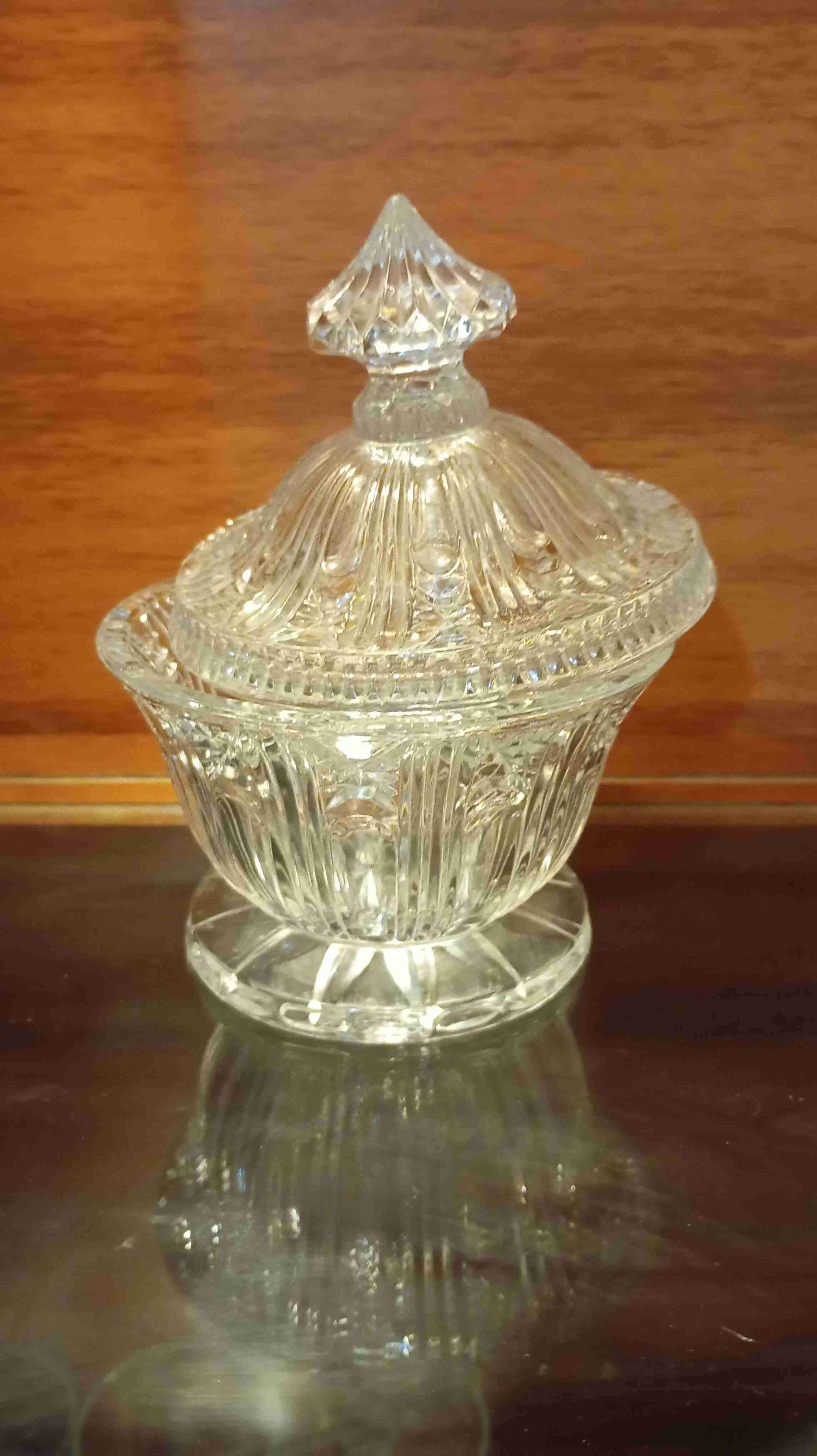 Dulcera de cristal vintage - miniatura 2