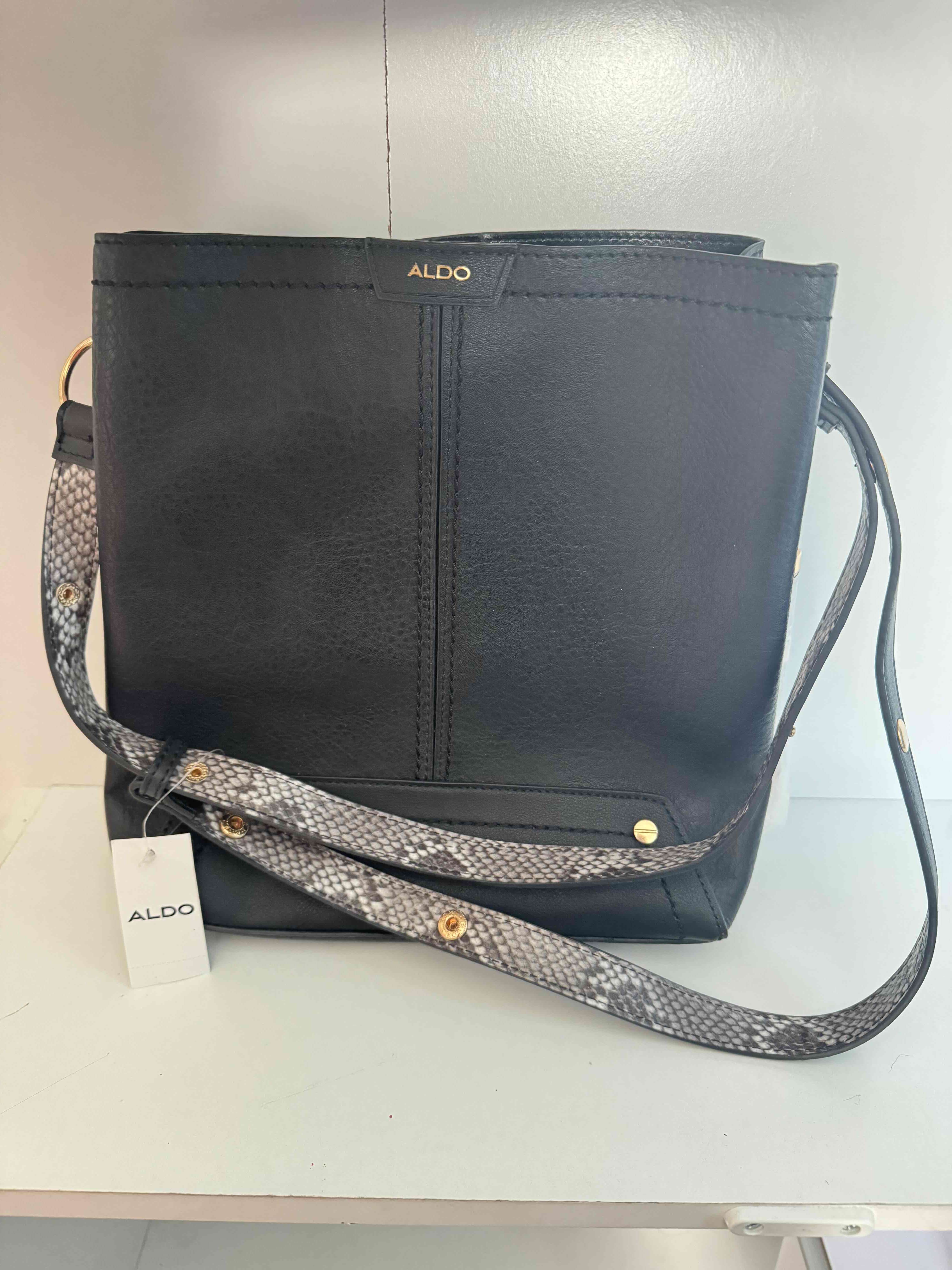 Cartera negra ALDO con correa - 1