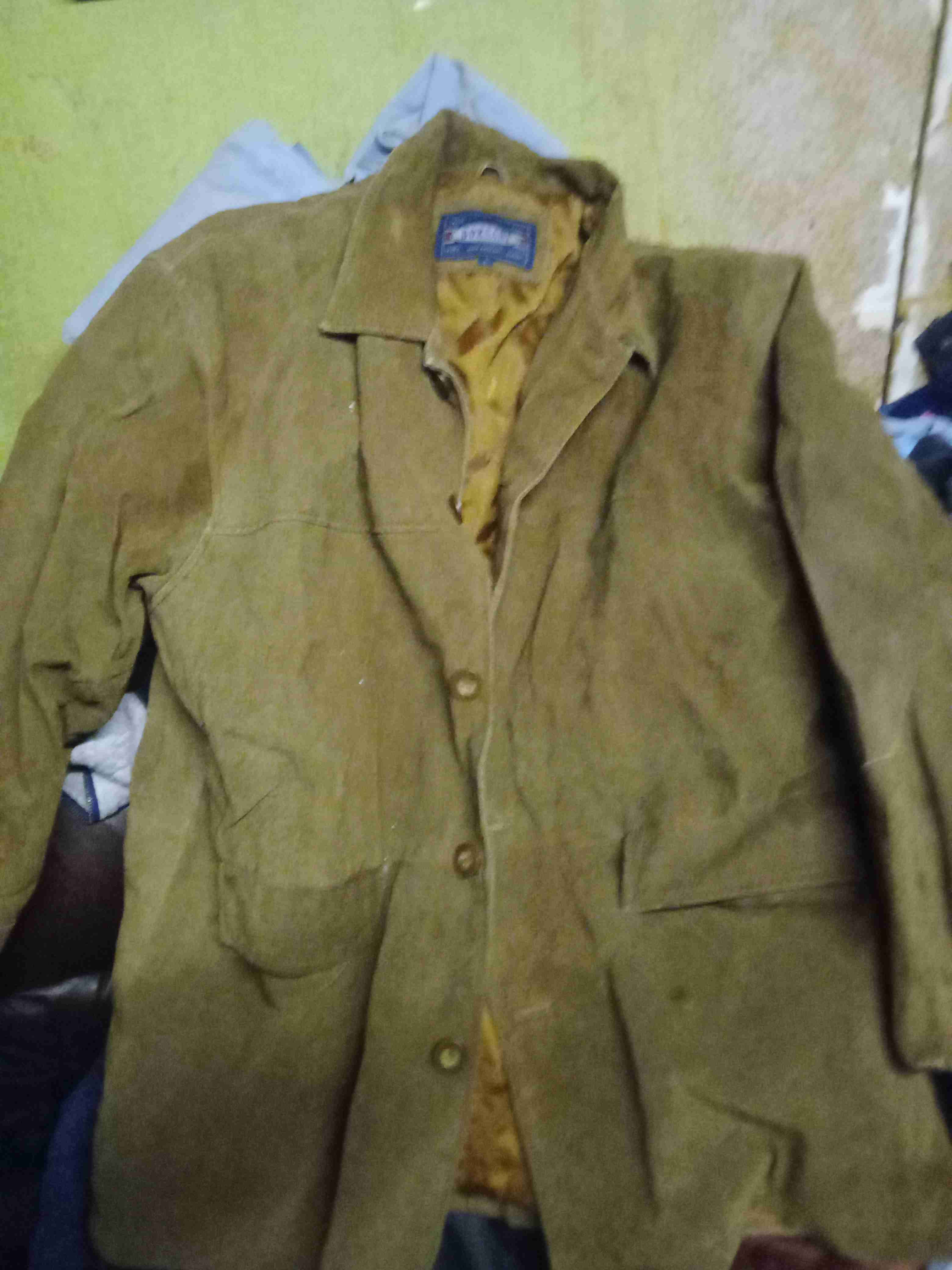 Chaqueta de gamuza café - miniatura 1