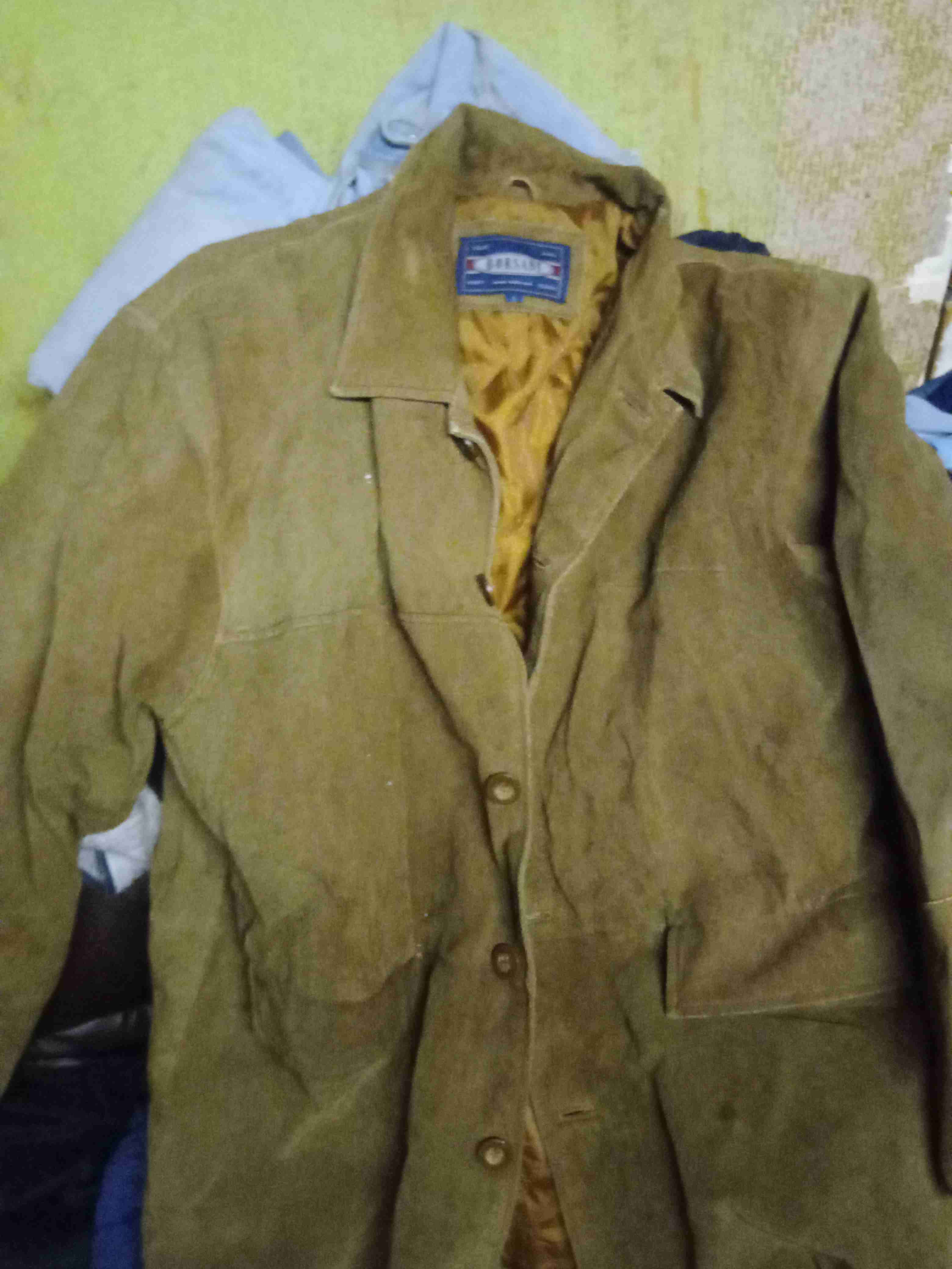 Chaqueta de gamuza café - miniatura 3