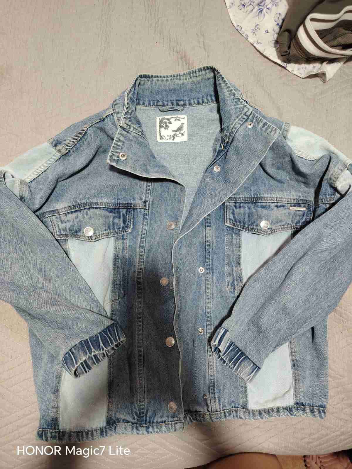 Chaqueta de mezclilla azul - miniatura 1