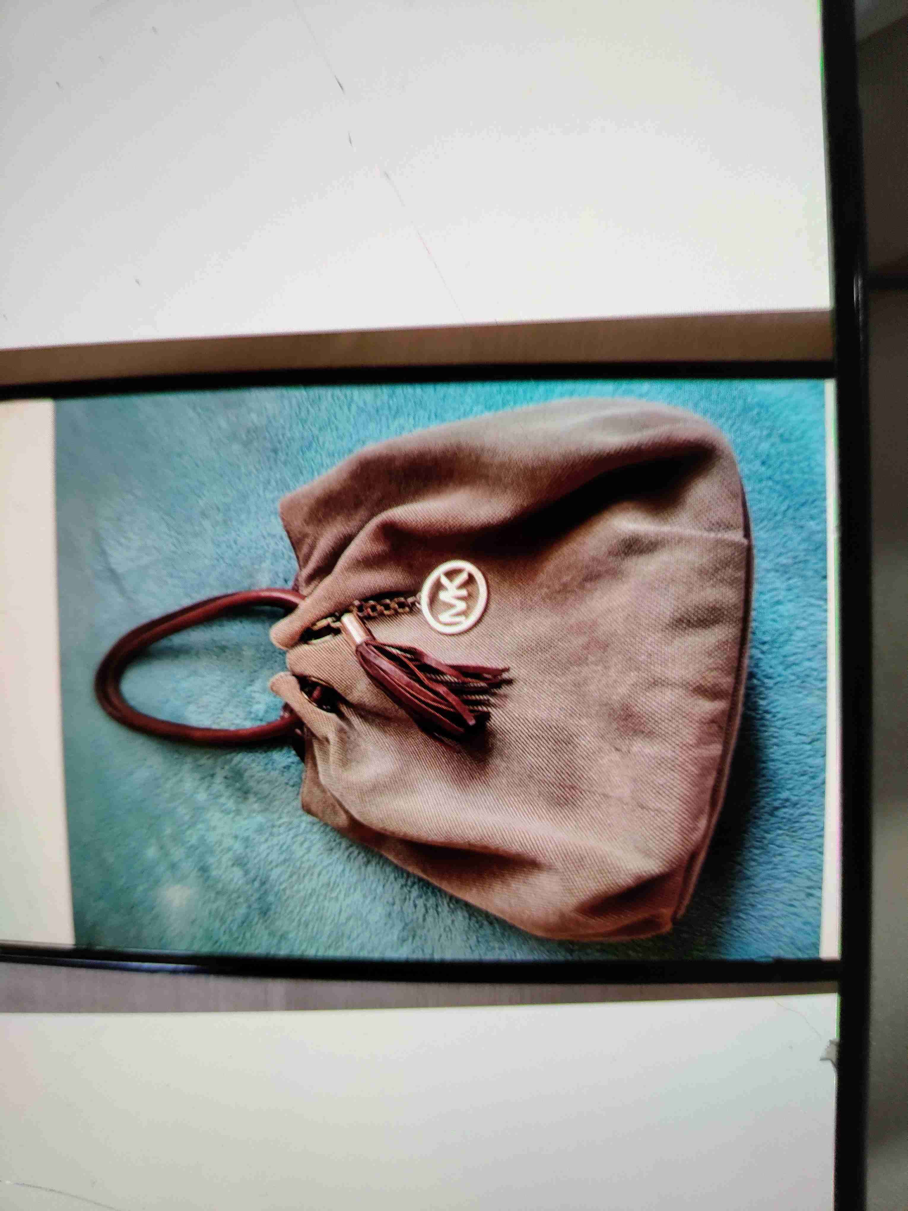 Cartera de mano beige MK - miniatura 2