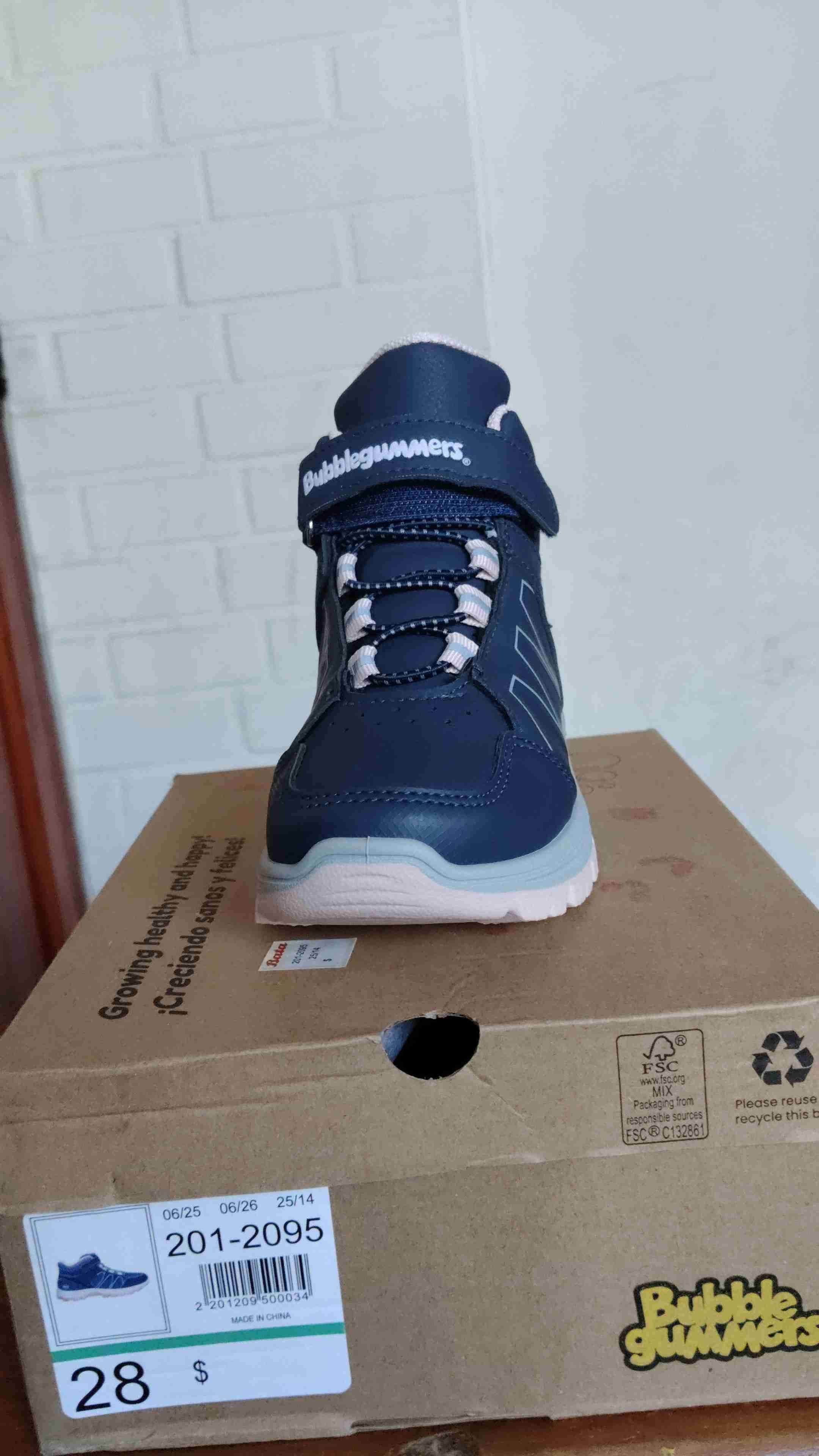 Zapatillas Bubblegummers azul niña - miniatura 1