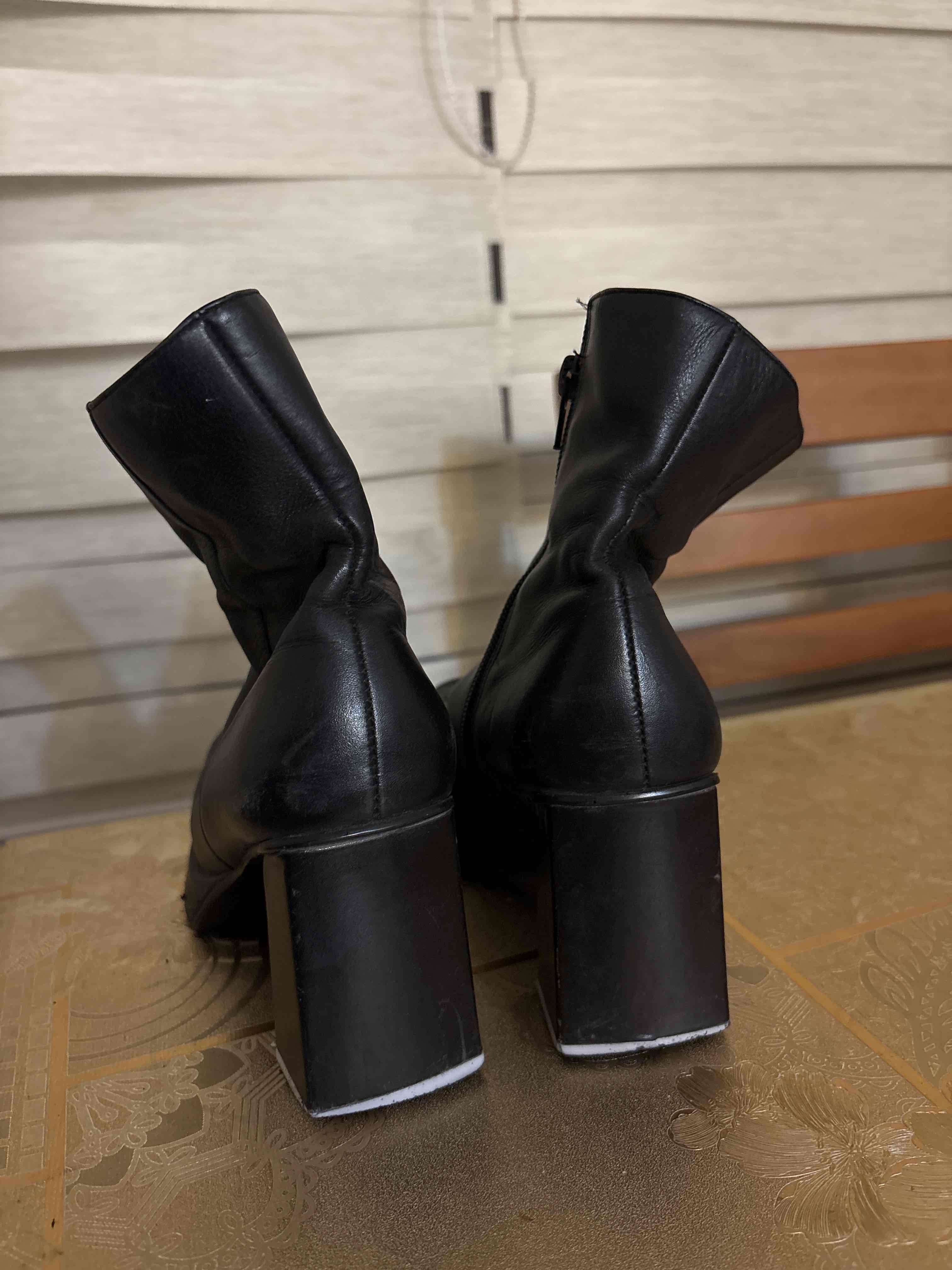 Botines negros de cuero talla 35 - miniatura 3