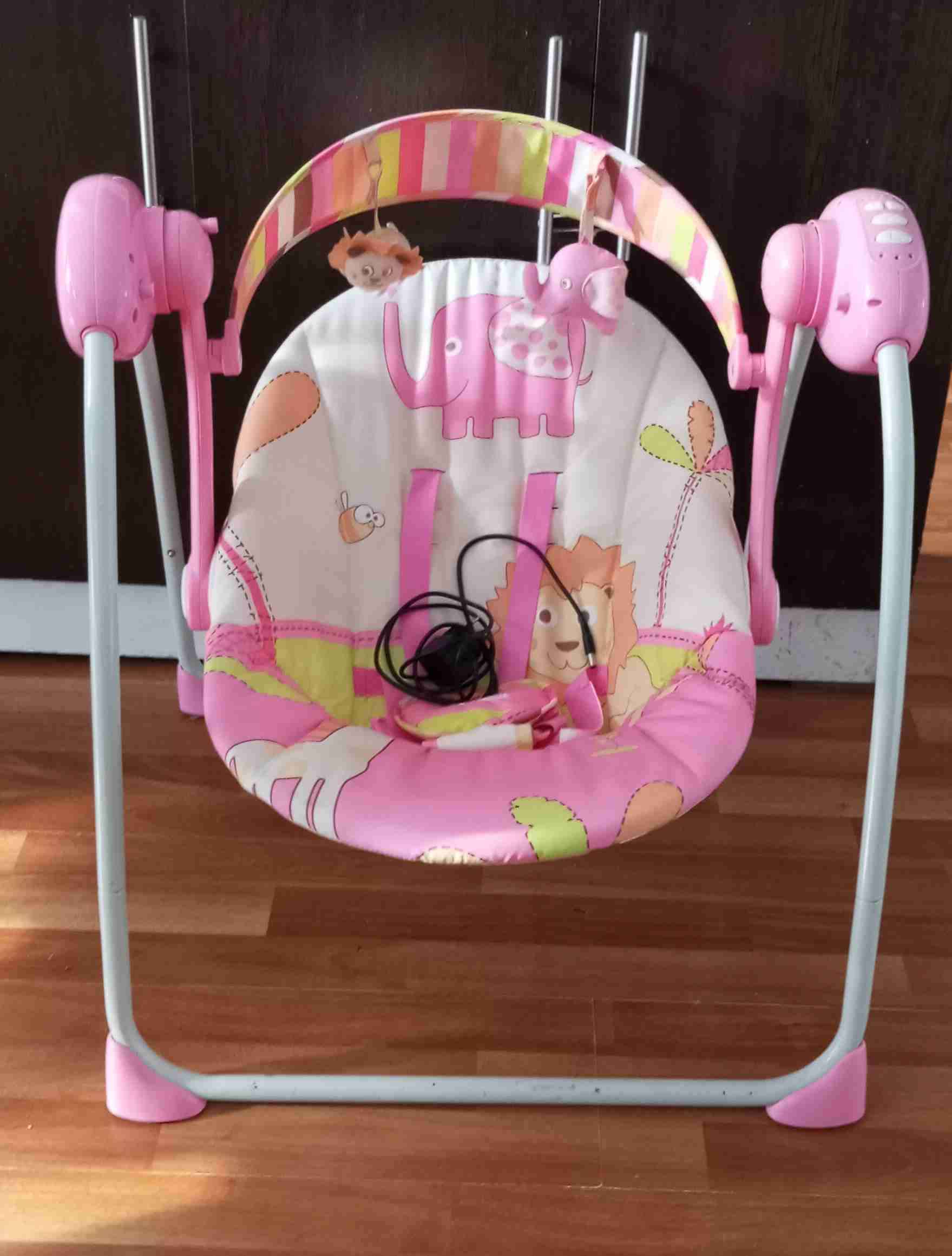 Columpio infantil musical rosado - miniatura 2