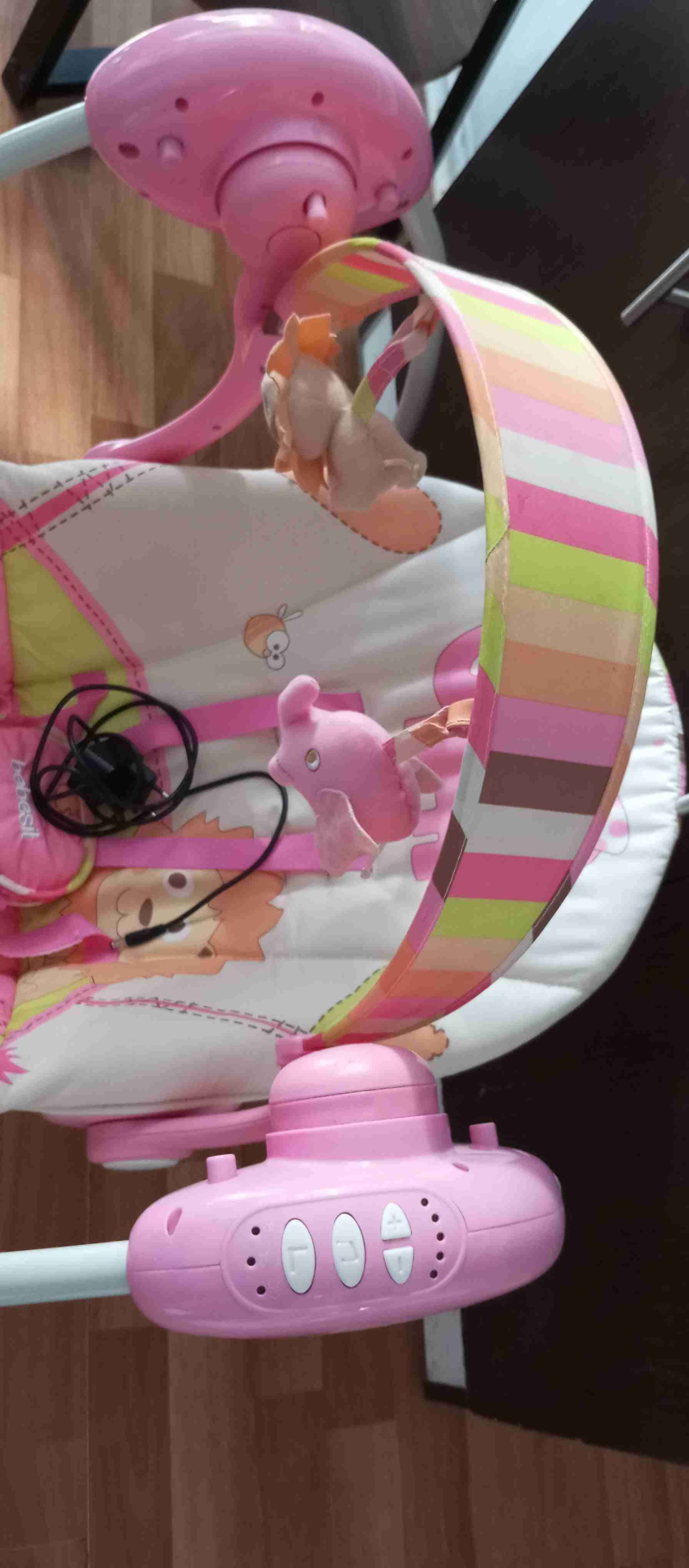 Columpio infantil musical rosado - miniatura 5