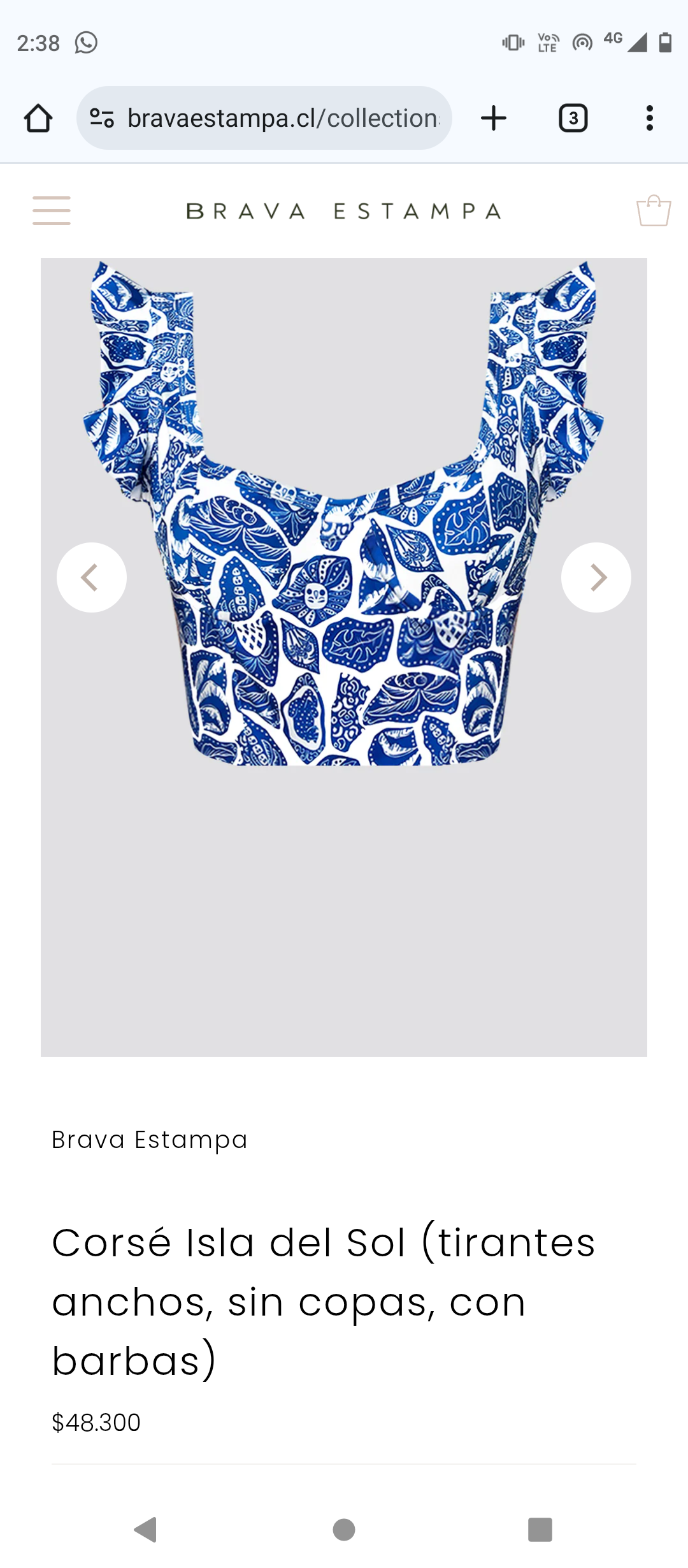 Traje Baño Brava Estampa Isla del Sol - miniatura 5