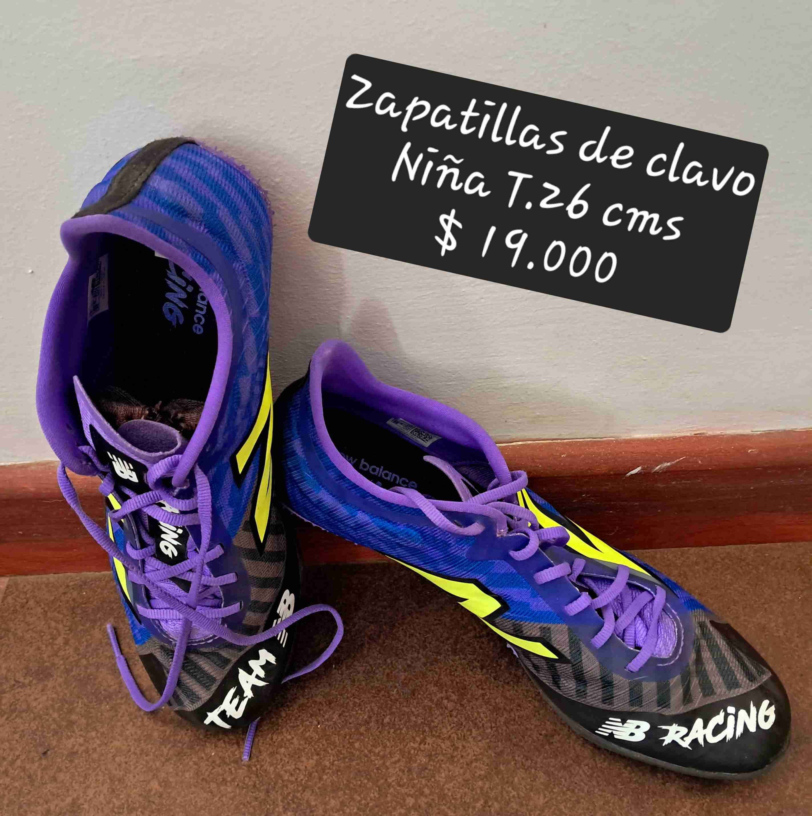 Zapatillas de clavo niña 26 cm - miniatura 1