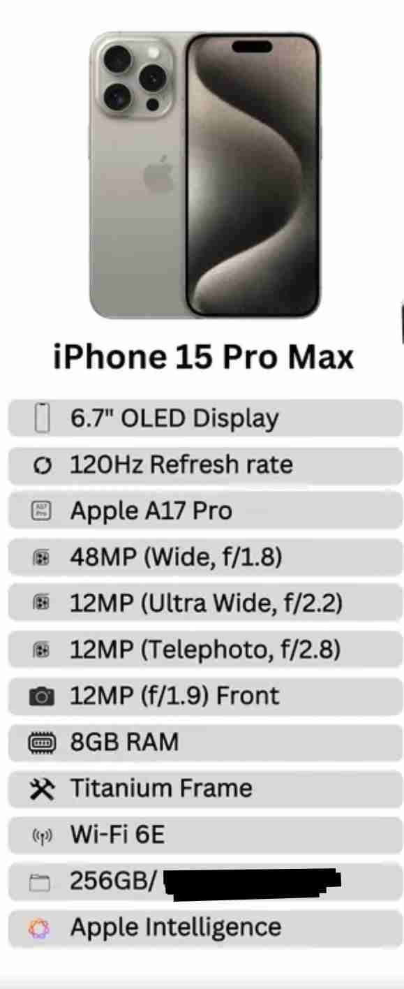 iPhone 15 Pro Max 256 GB - 5
