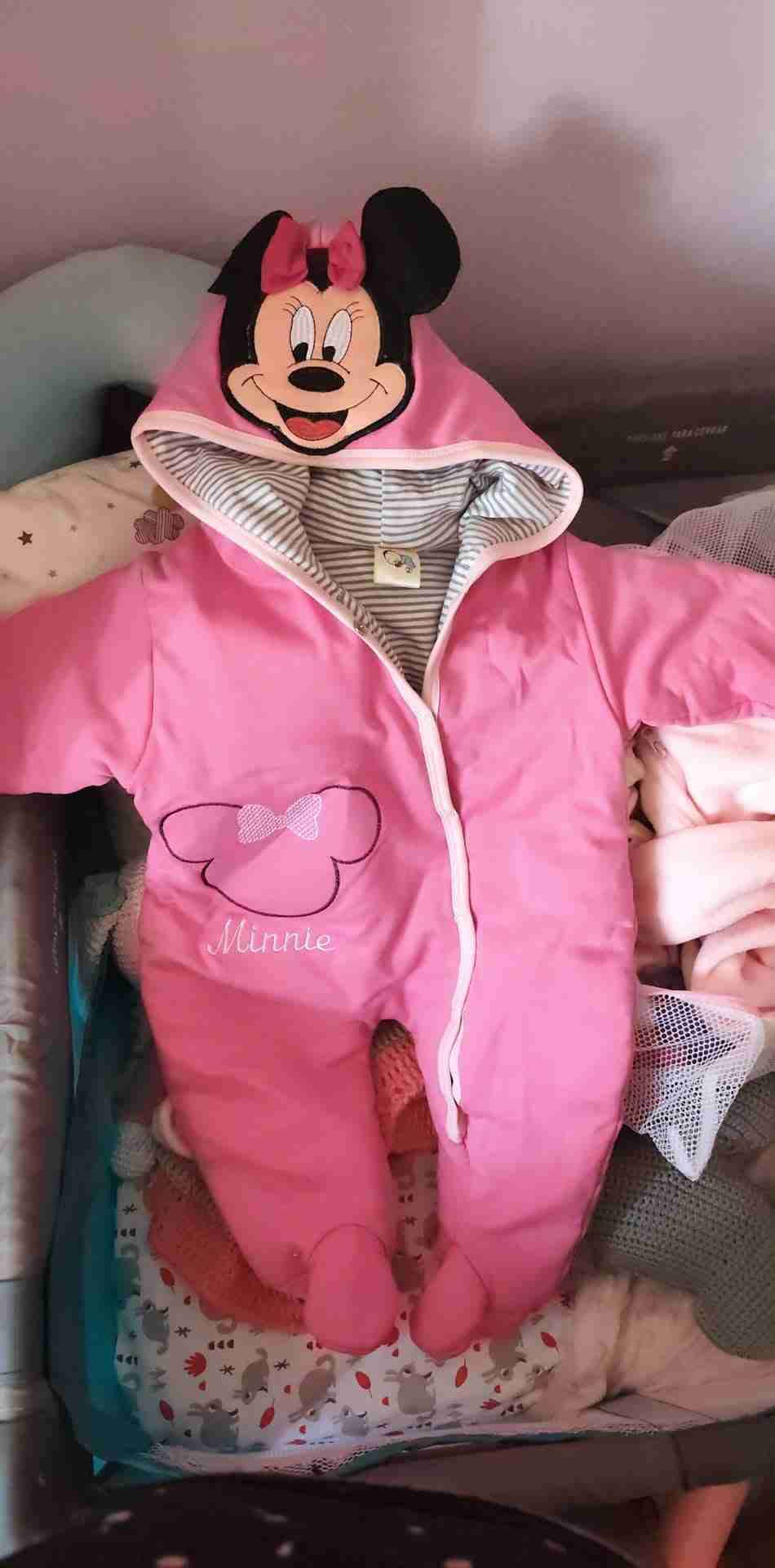 Enterito bebé Minnie rosa - miniatura 1