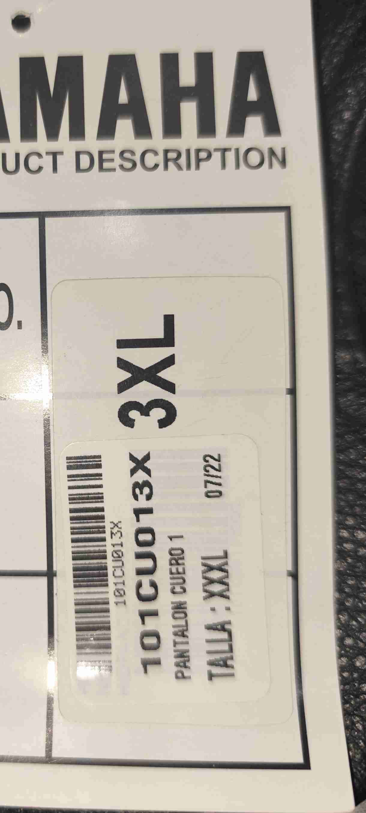 Pantalón de moto cuero Yamaha (TALLA XXXL) - miniatura 5