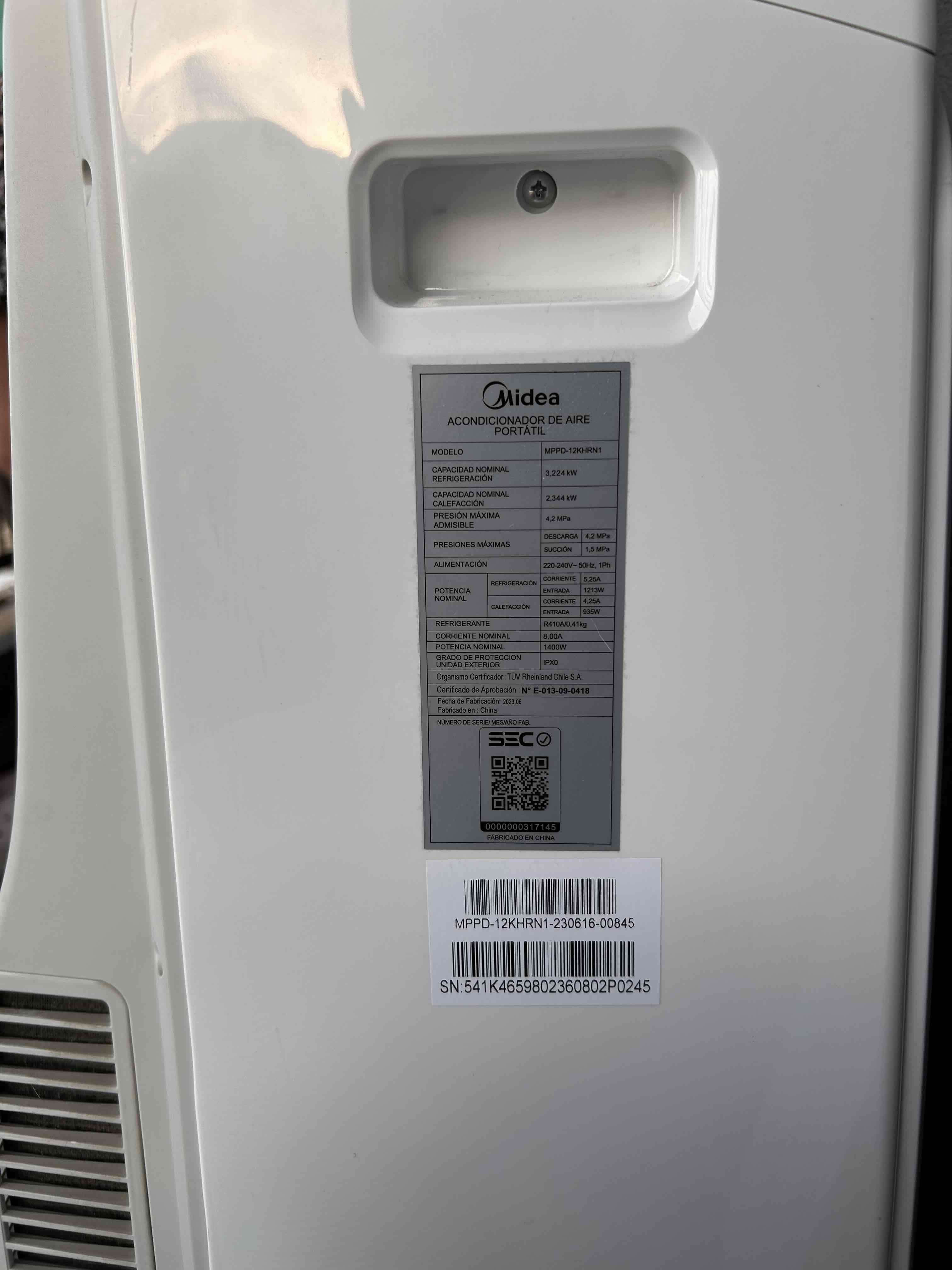 Aire acondicionado portátil Midea - 6