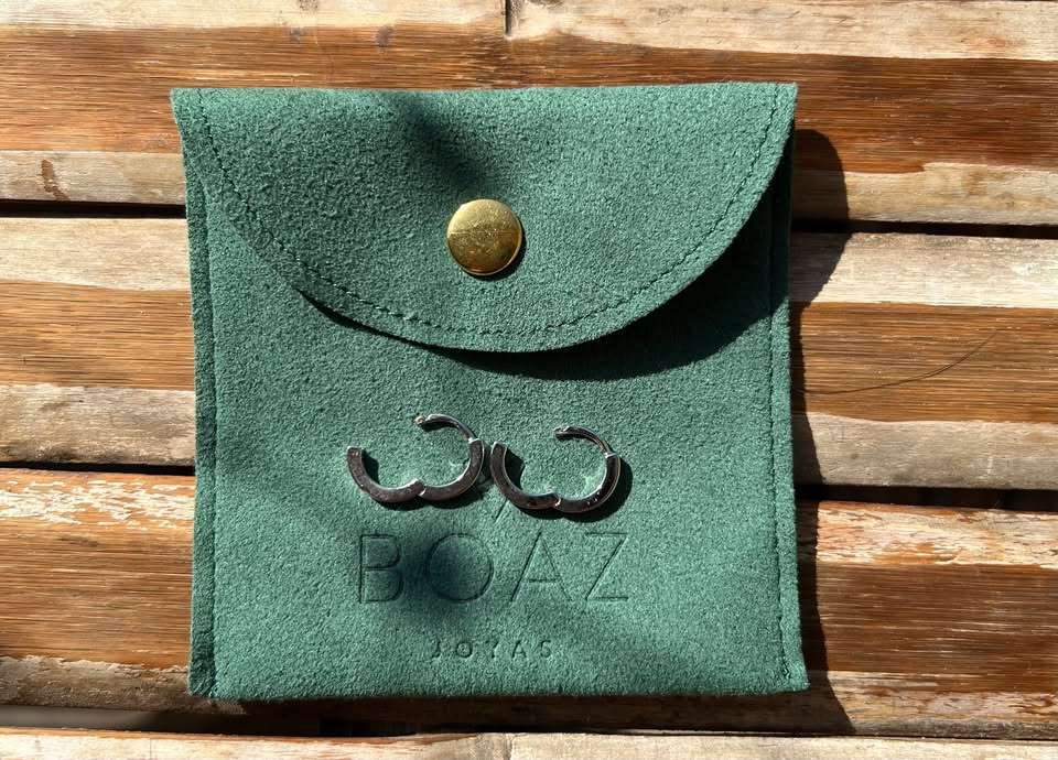 Aros Argollas Lisas 12mm Boaz Joyas Baño Oro - miniatura 3