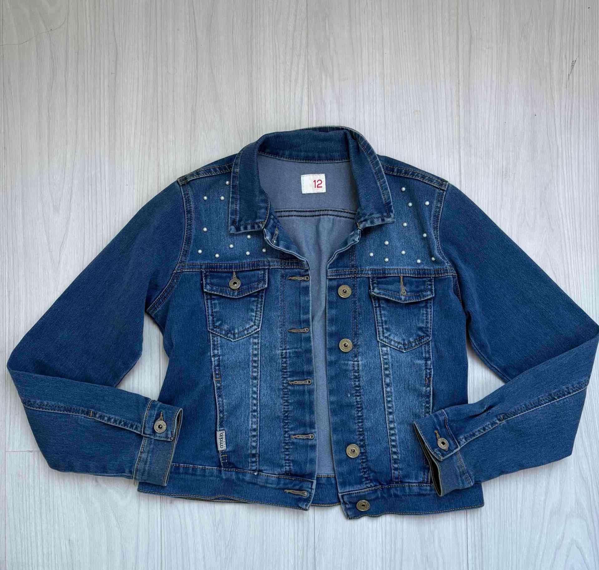 Chaqueta de mezclilla azul denim Amalia Jeans