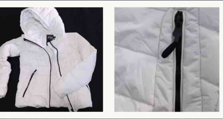 Chaqueta blanca con capucha