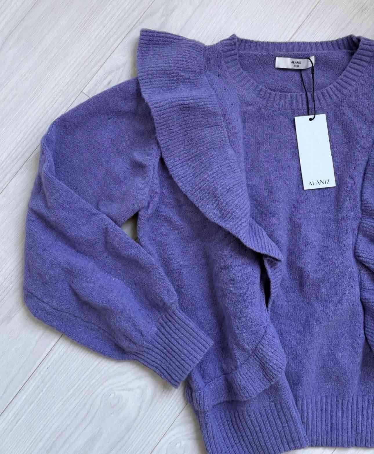 Suéter morado con volantes Alaniz - miniatura 2