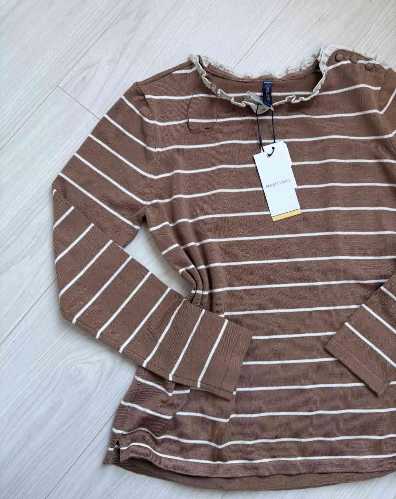 Polera rayada marrón nueva - miniatura 2