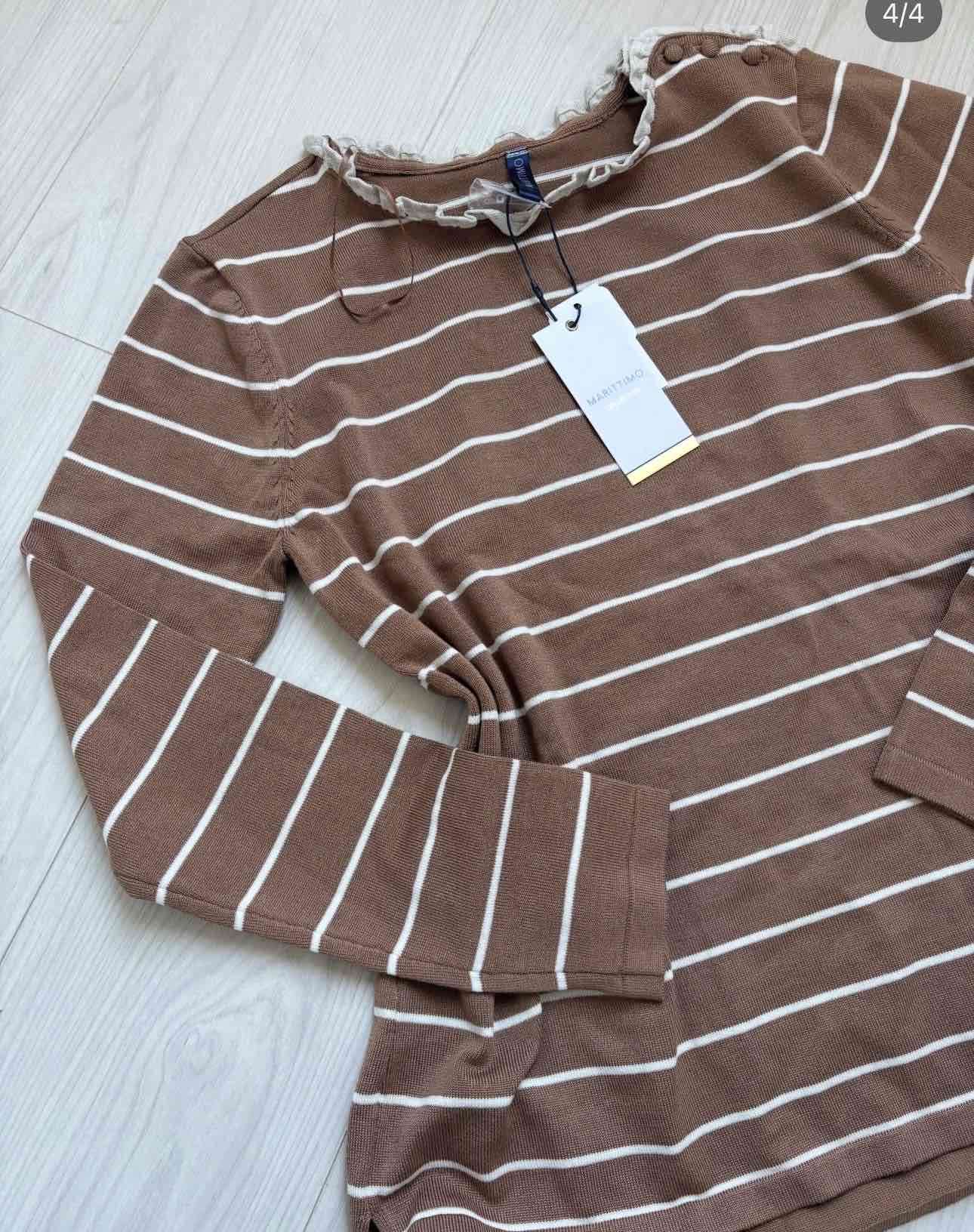 Polera rayada marrón nueva - miniatura 3