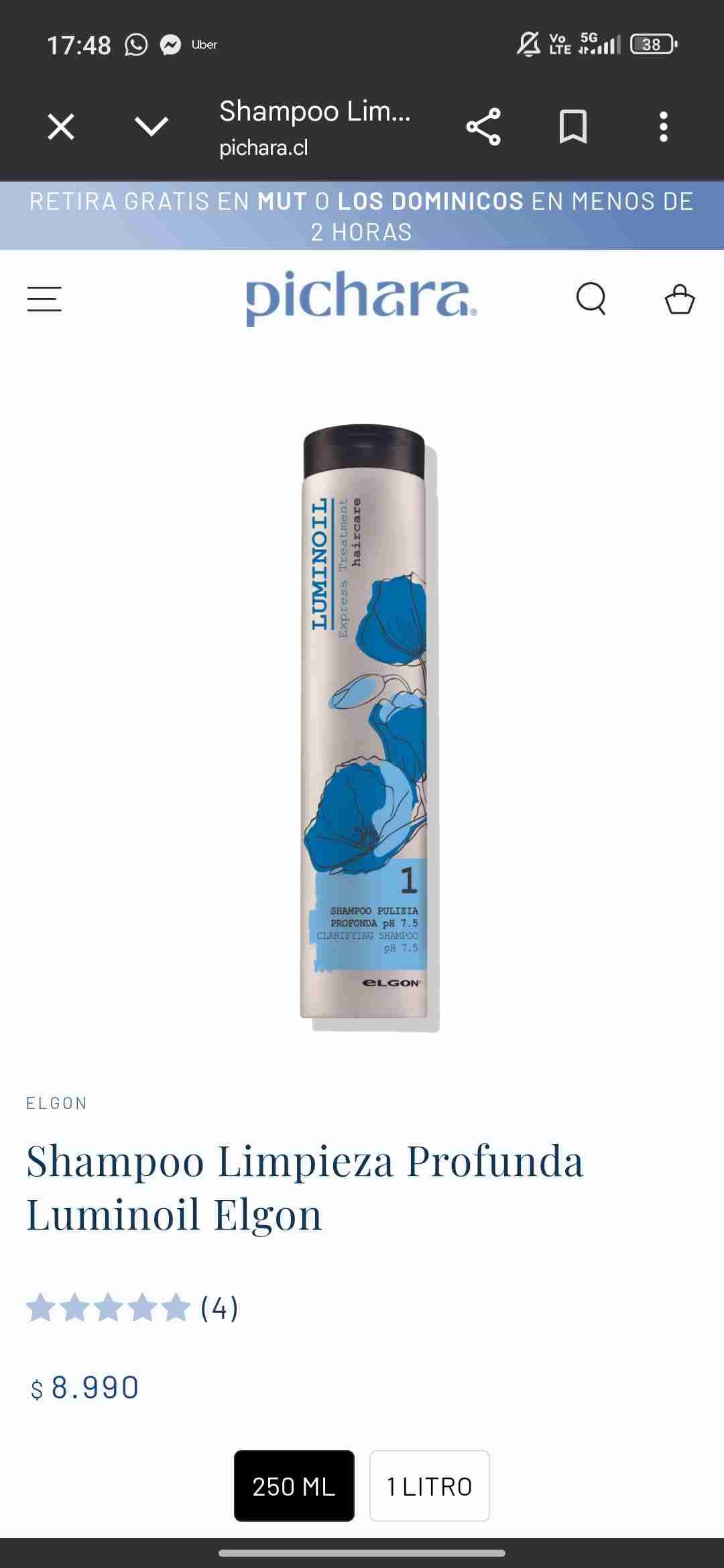 Shampoo Limpieza Profunda Luminoil