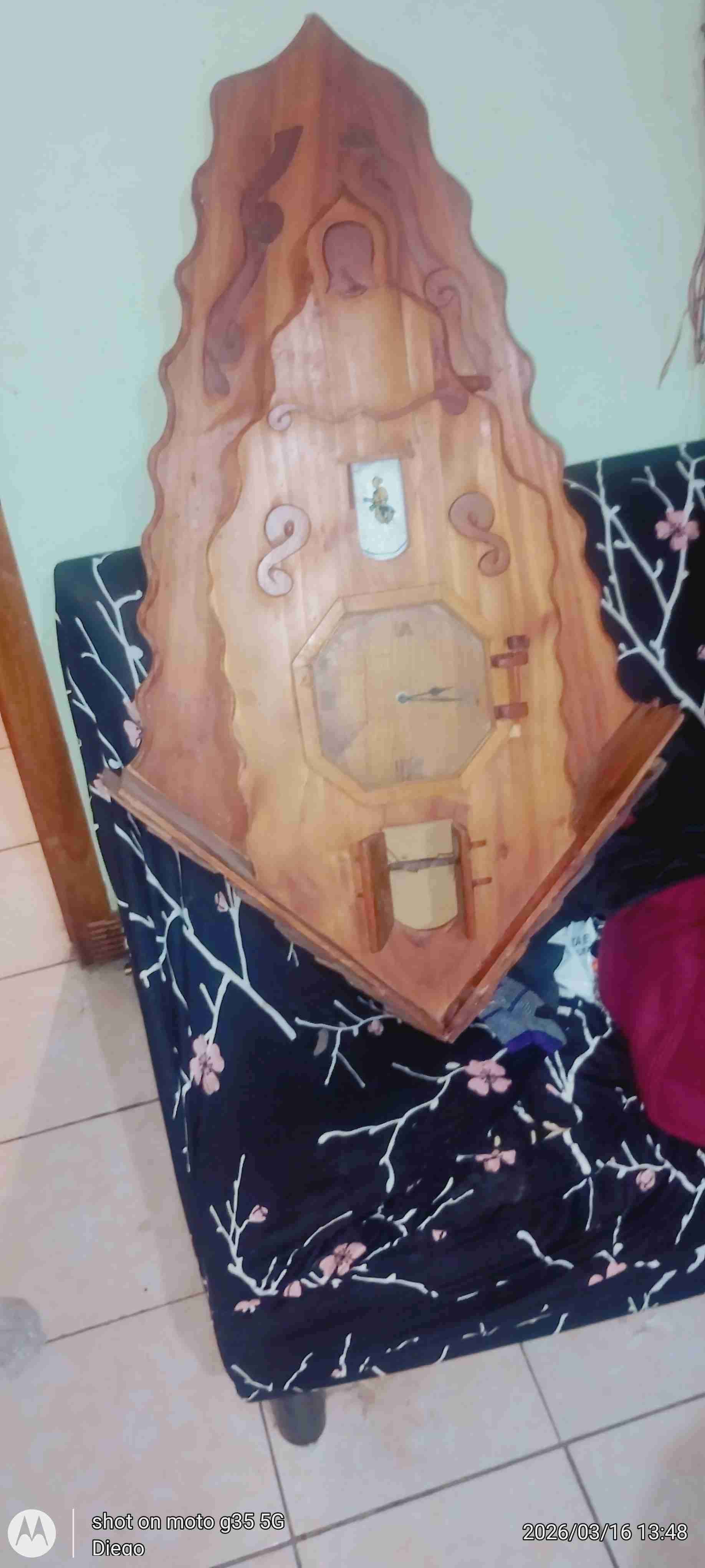 Reloj de pared de madera - miniatura 2