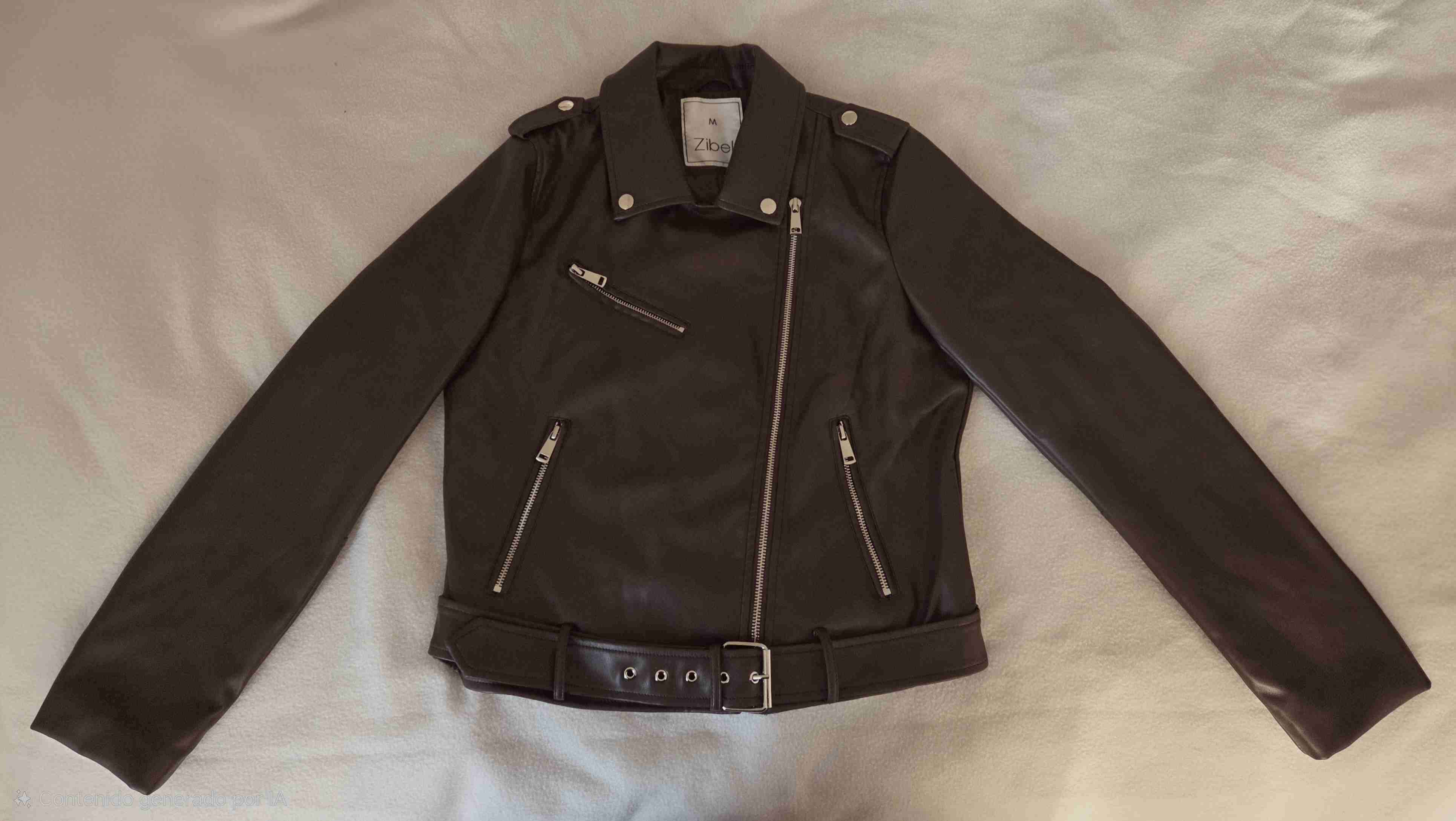 Chaqueta biker ecocuero mujer zibel - 1