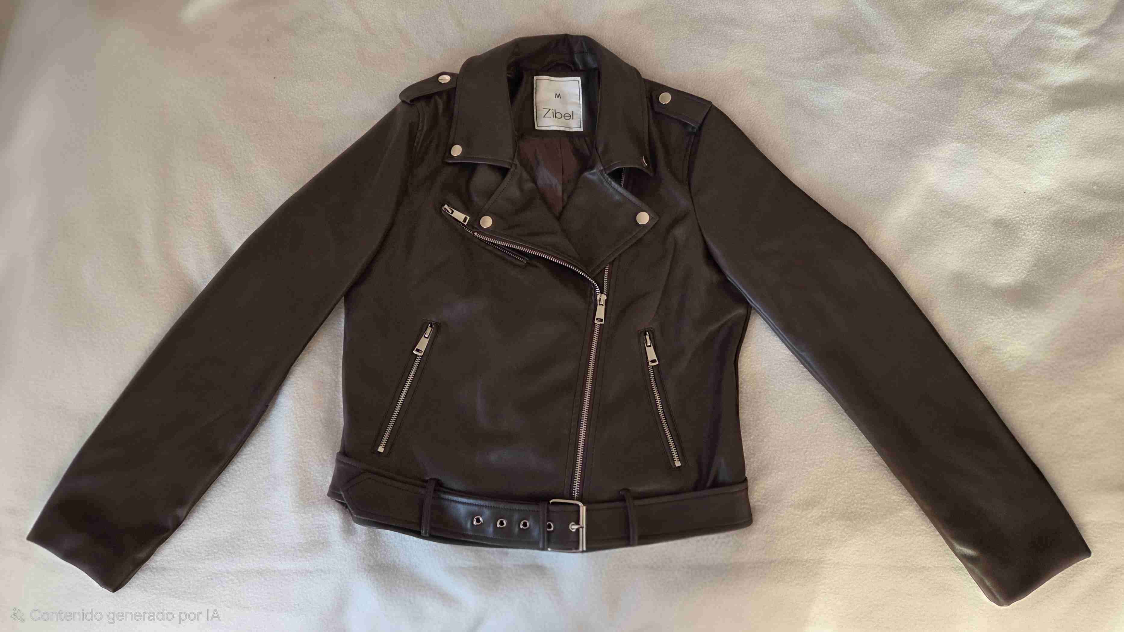 Chaqueta biker ecocuero mujer zibel - 2