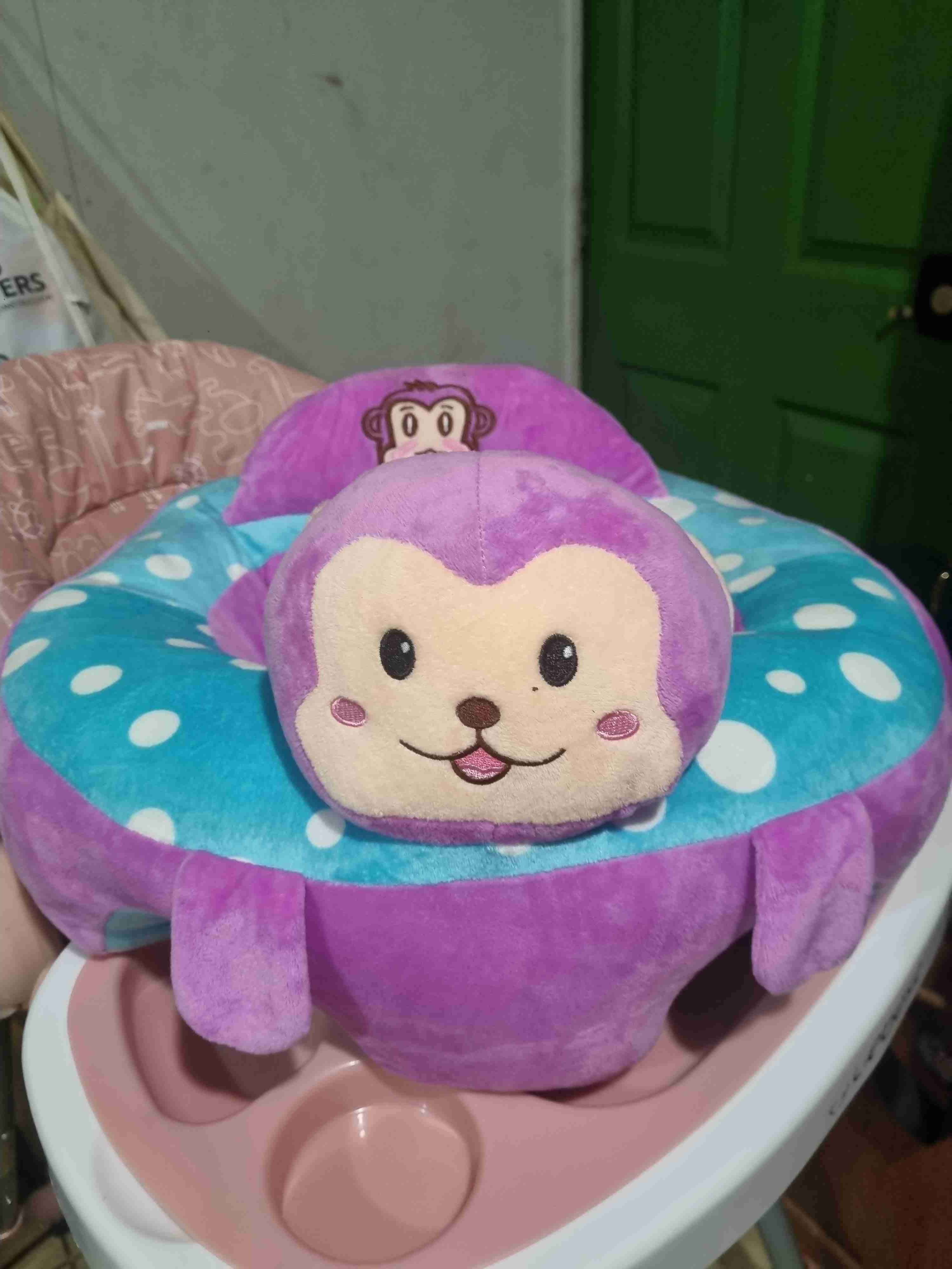 Cojín infantil mono morado - miniatura 2