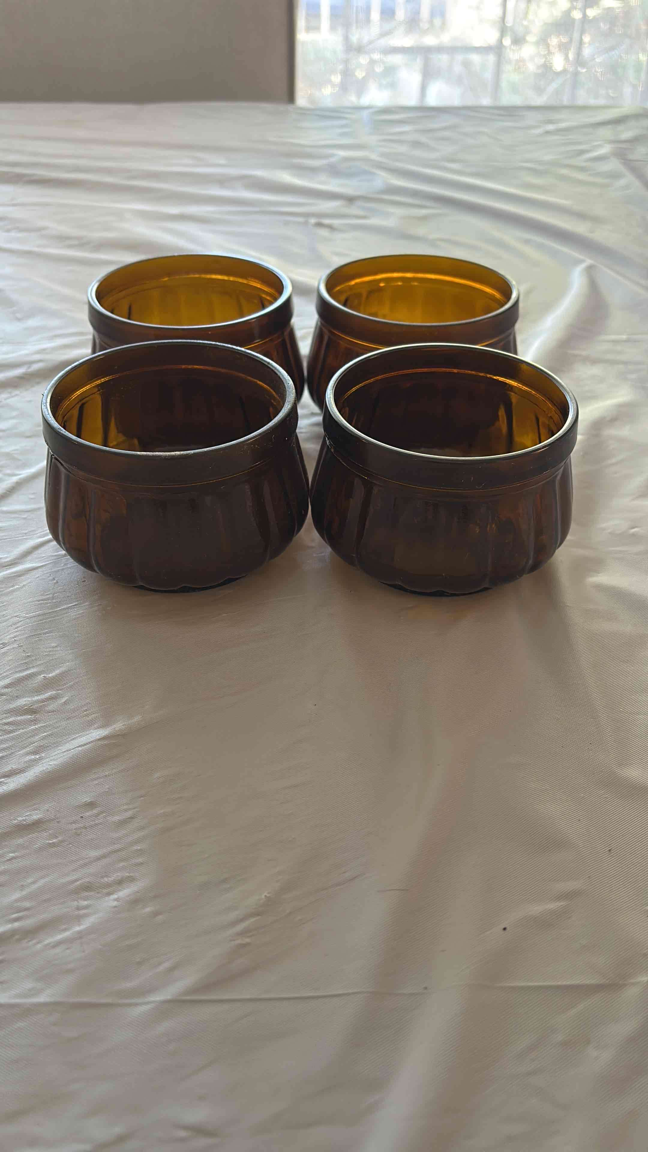 Set de 4 Posillos de vidrio vitage