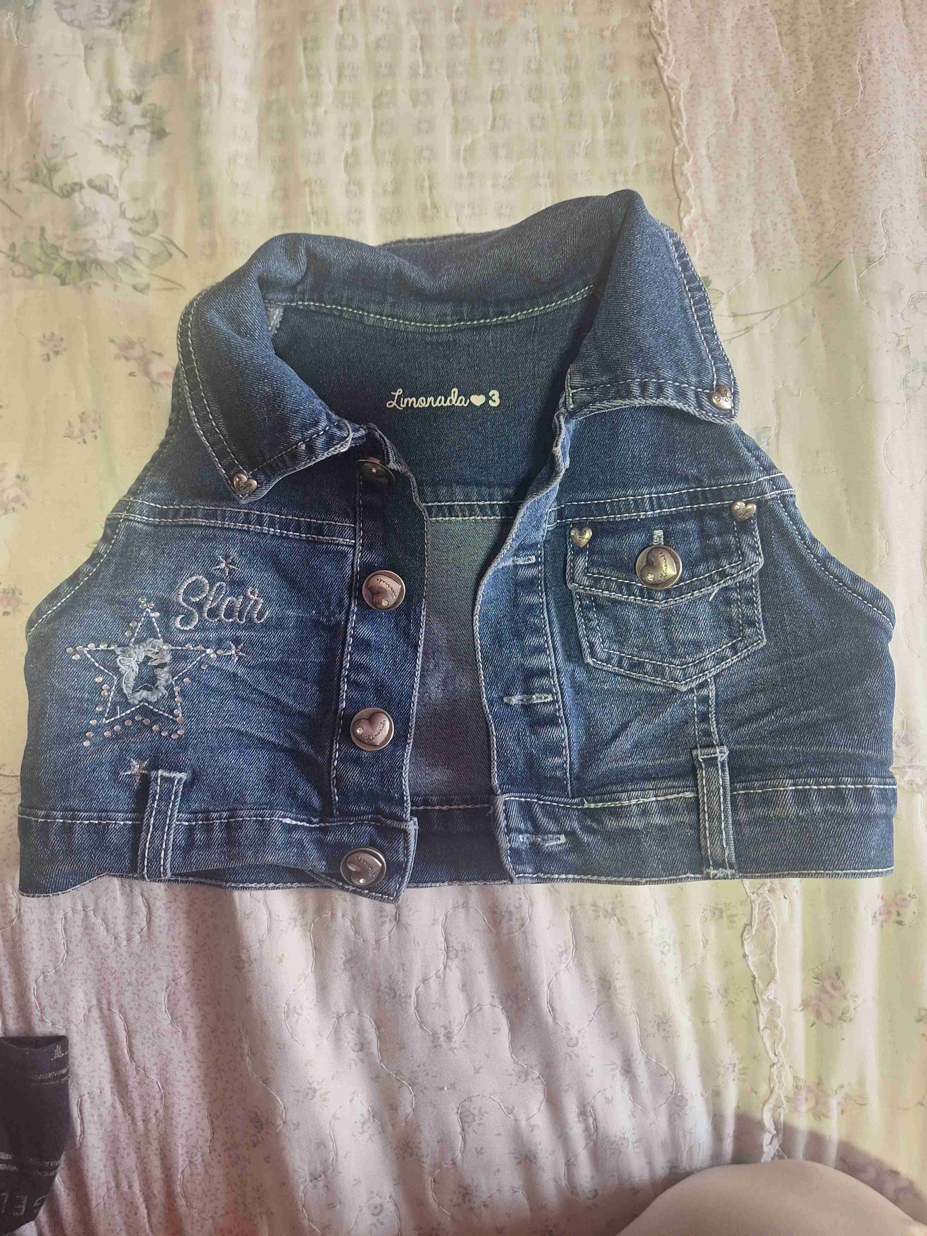 Chaleco mezclilla para niña