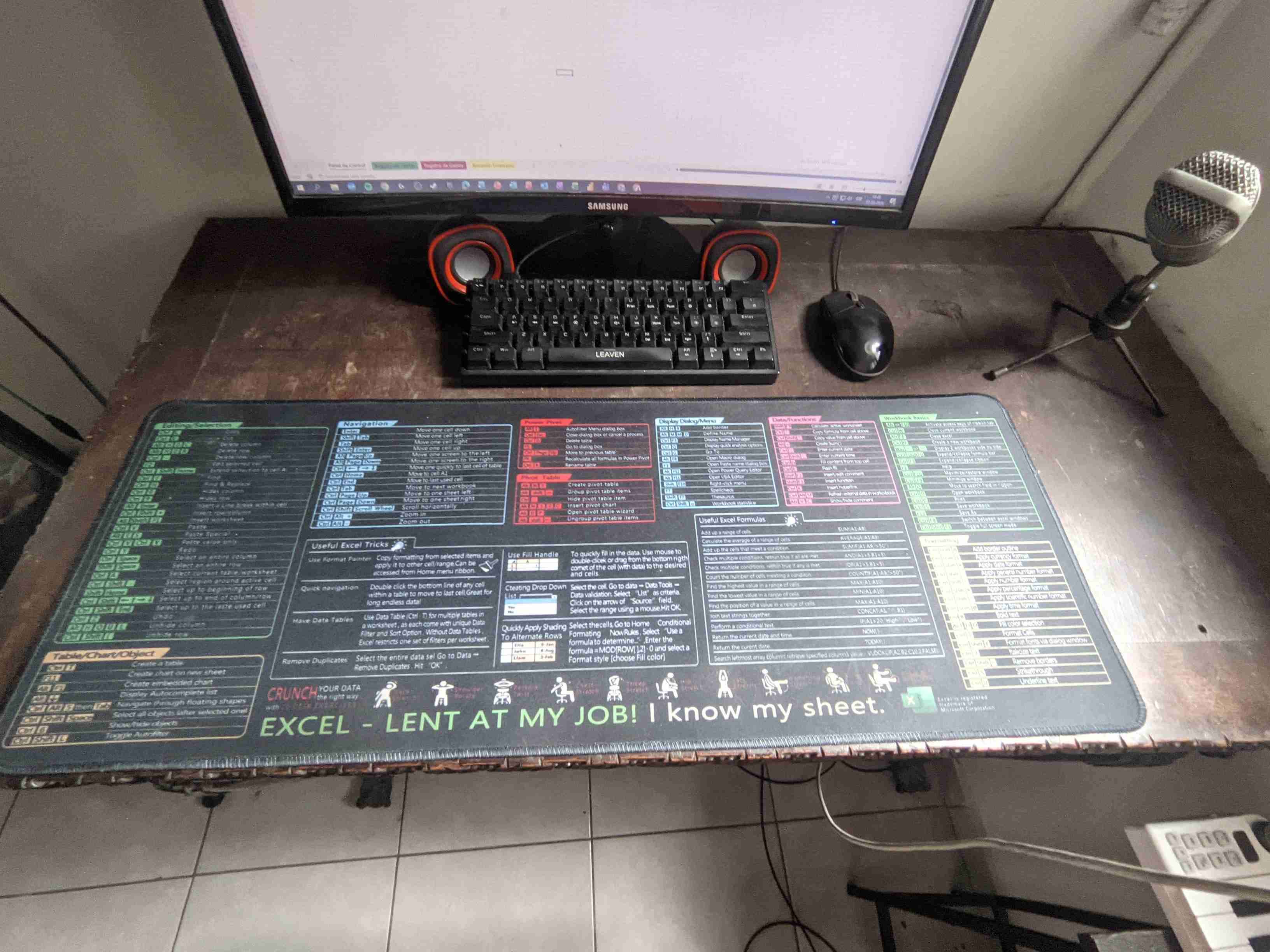 Alfombrilla de escritorio 80x30 cm - 2