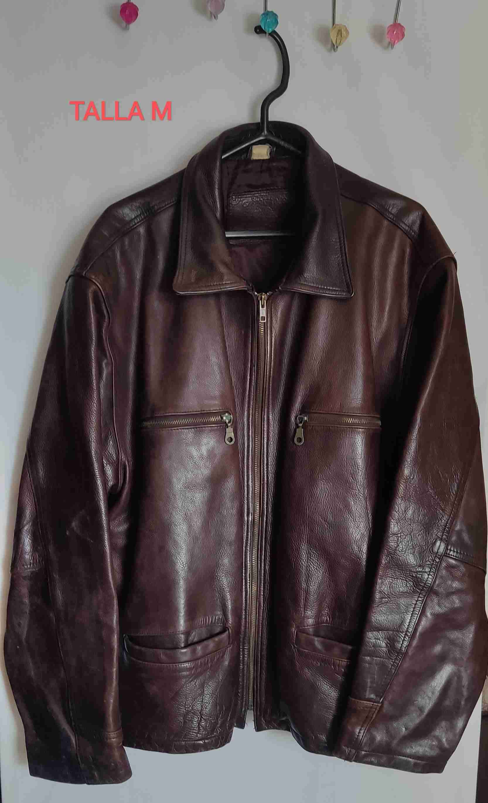 Abrigo de cuero negro - miniatura 4